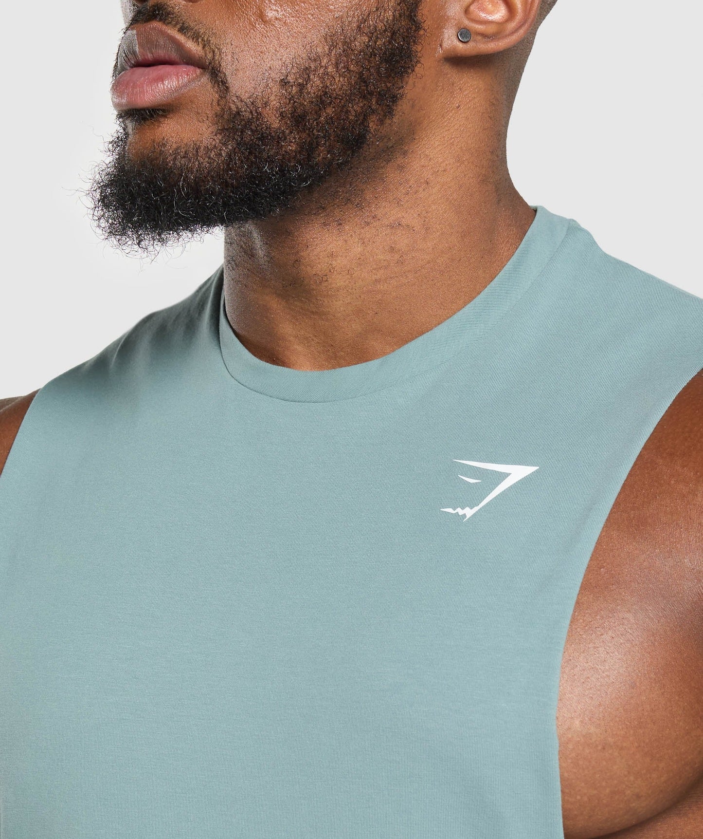 Gymshark Critical 2.0 Drop Arm Tank - Celeste Blue