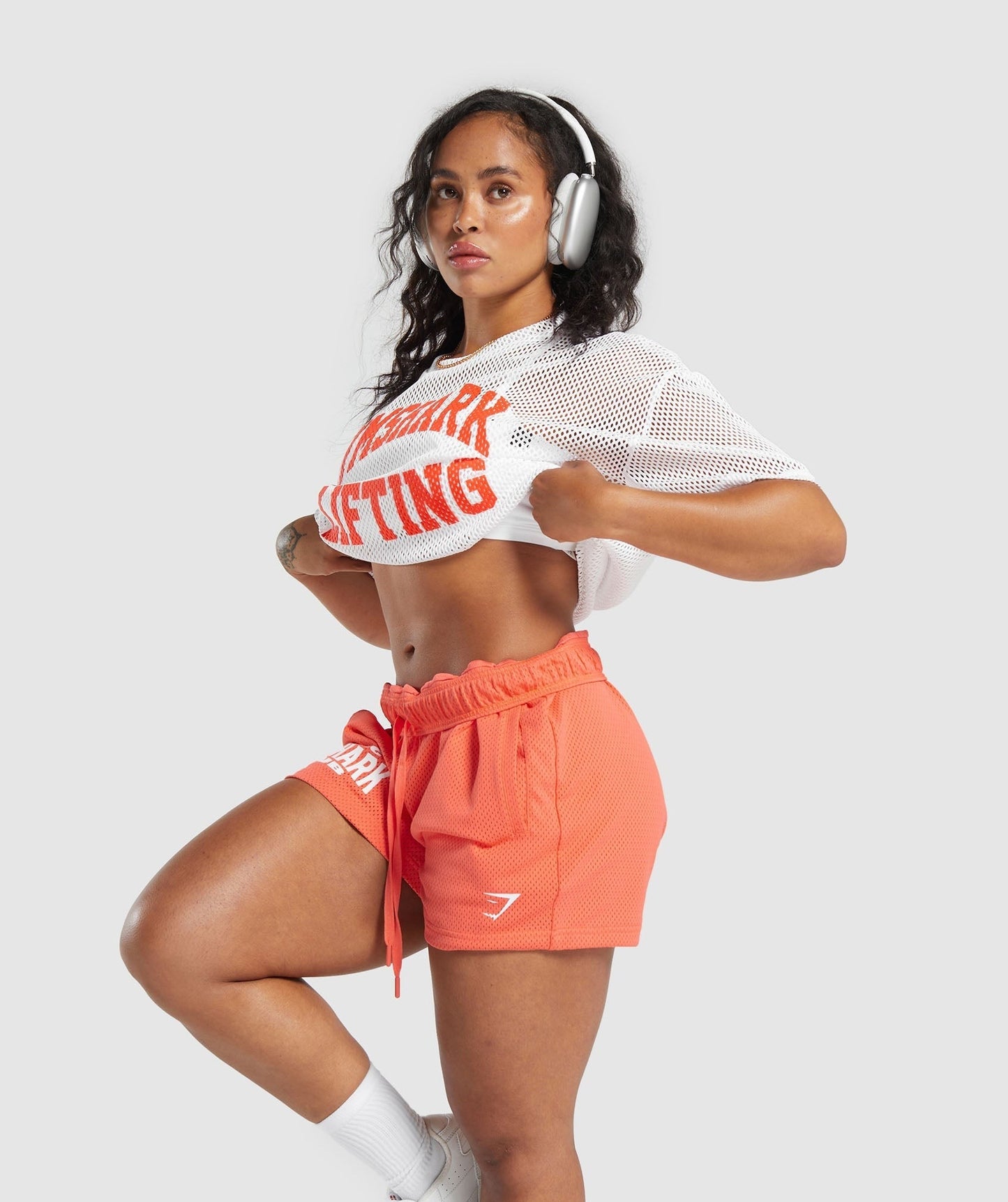 Gymshark Mesh 5" Shorts - Solstice Orange