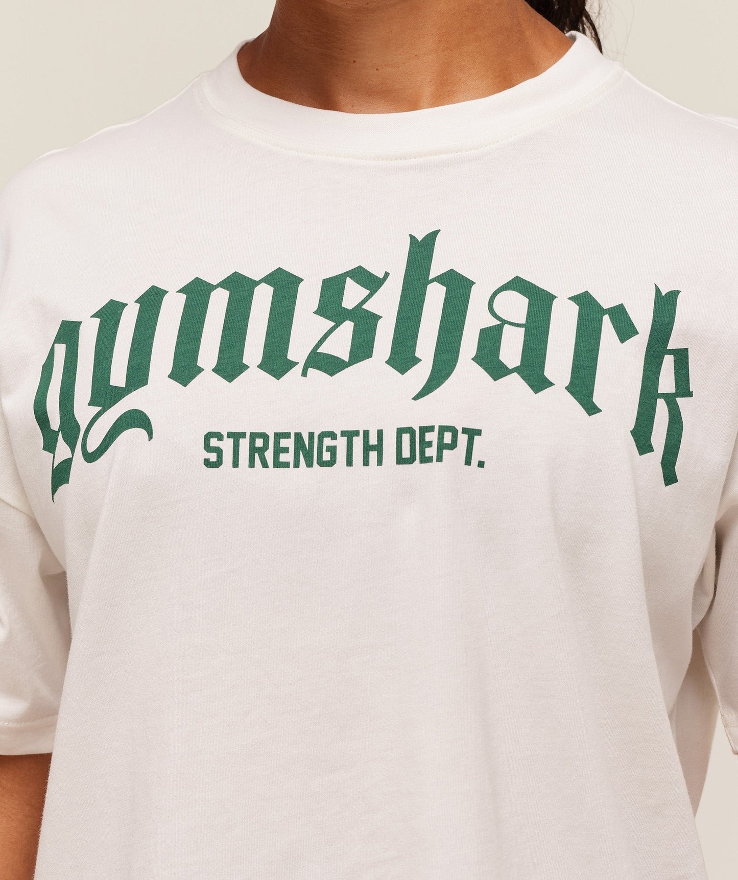 Gymshark Strength Department Oversized T-Shirt - Soft White