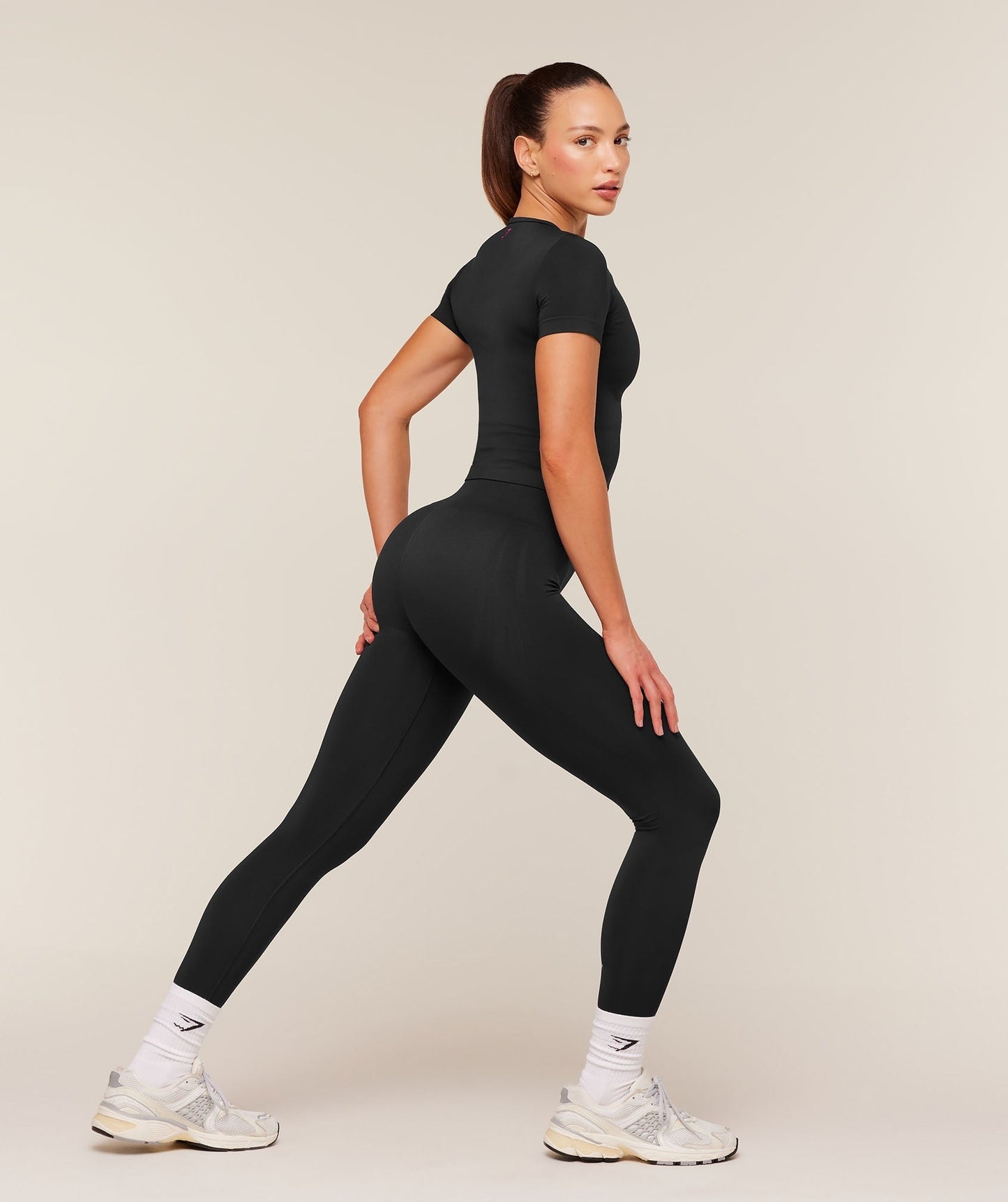 Gymshark Everyday Seamless Graphic Leggings - Black