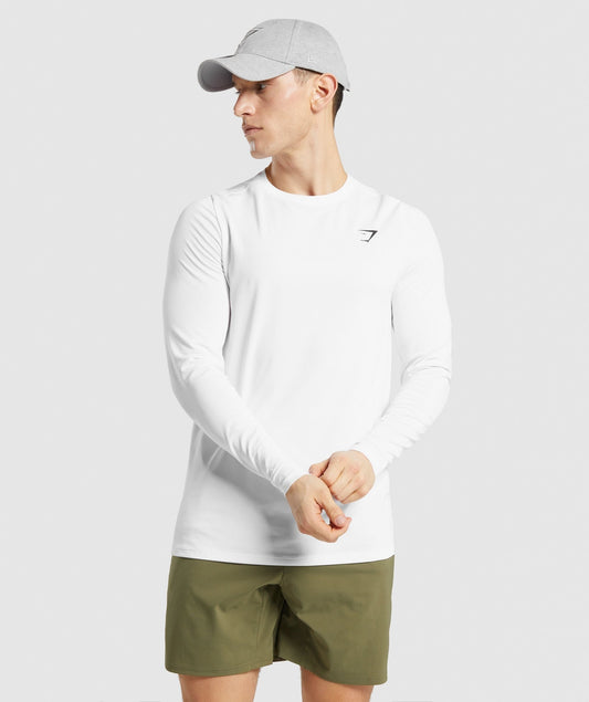 Gymshark Vital Long Sleeve T-Shirt - White