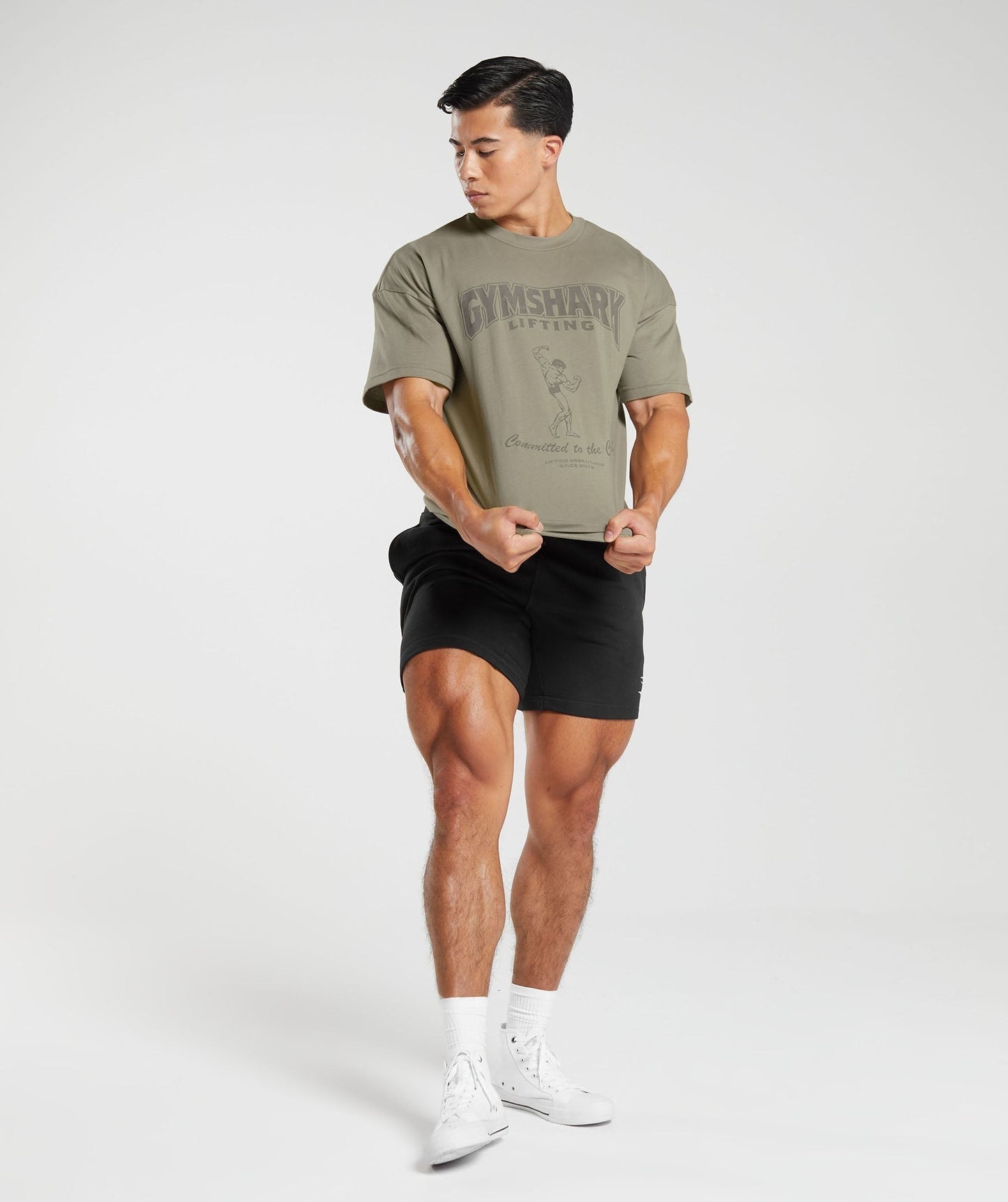Gymshark Committed to the Craft T-Shirt - Linen Brown