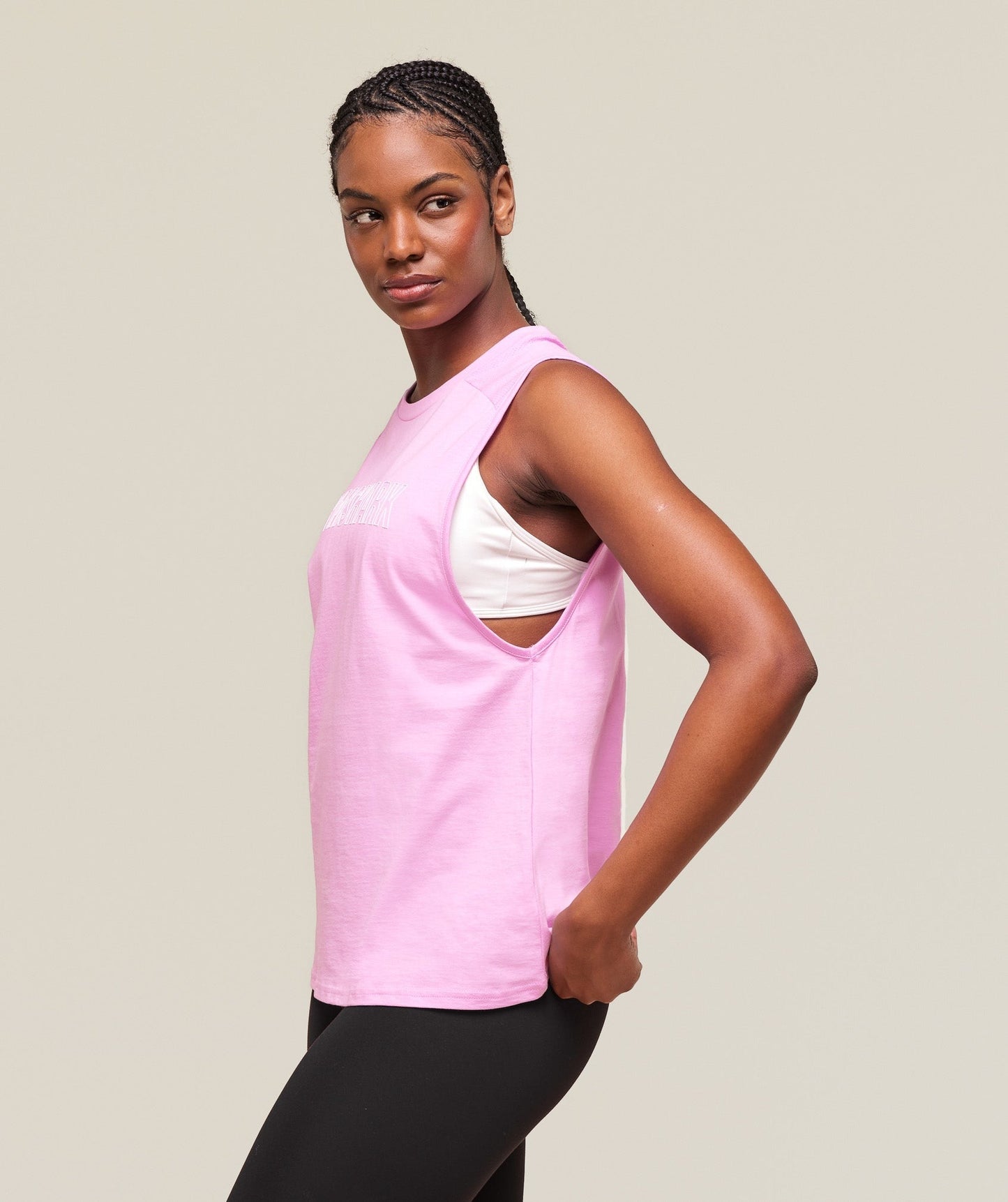 Gymshark Trace Graphic Tank - Sour Pink