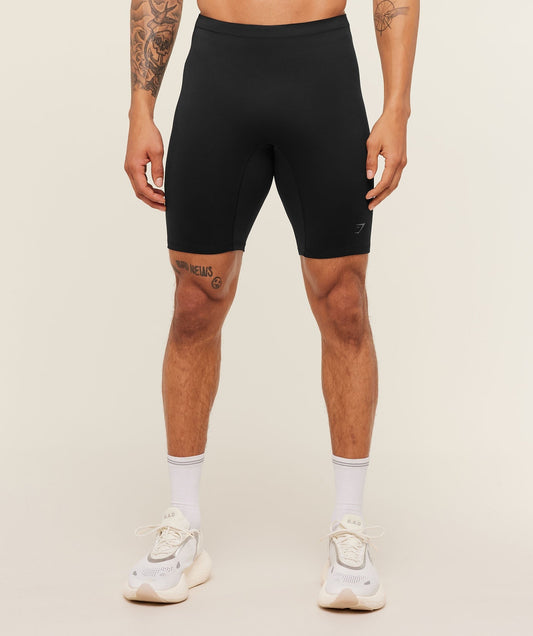 Gymshark Running Elite Race Half Tight - Black
