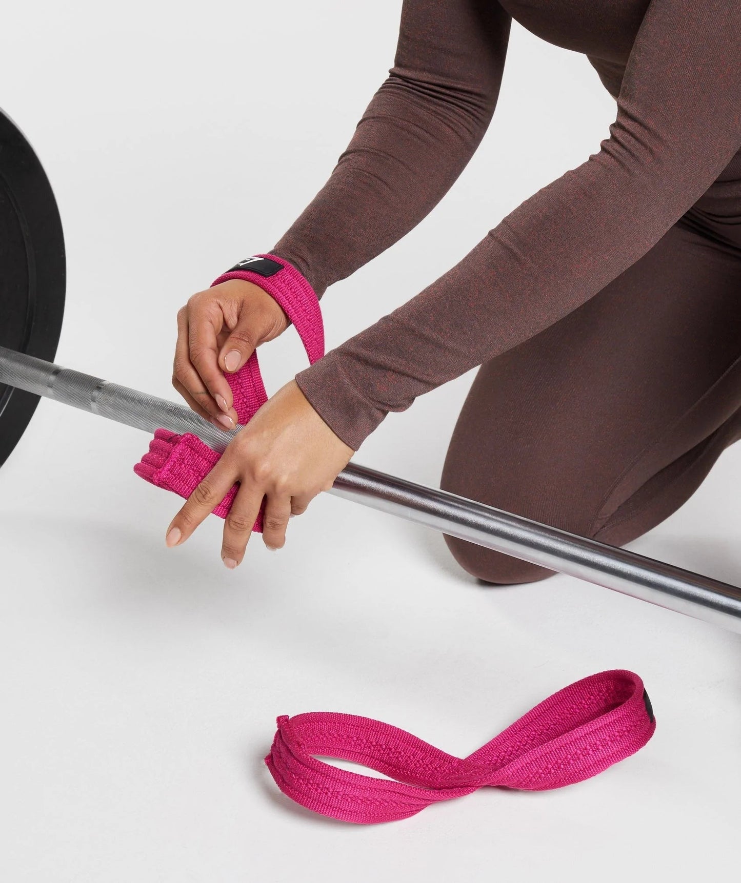 Gymshark Figure 8 Lifting Straps - Magenta Pink