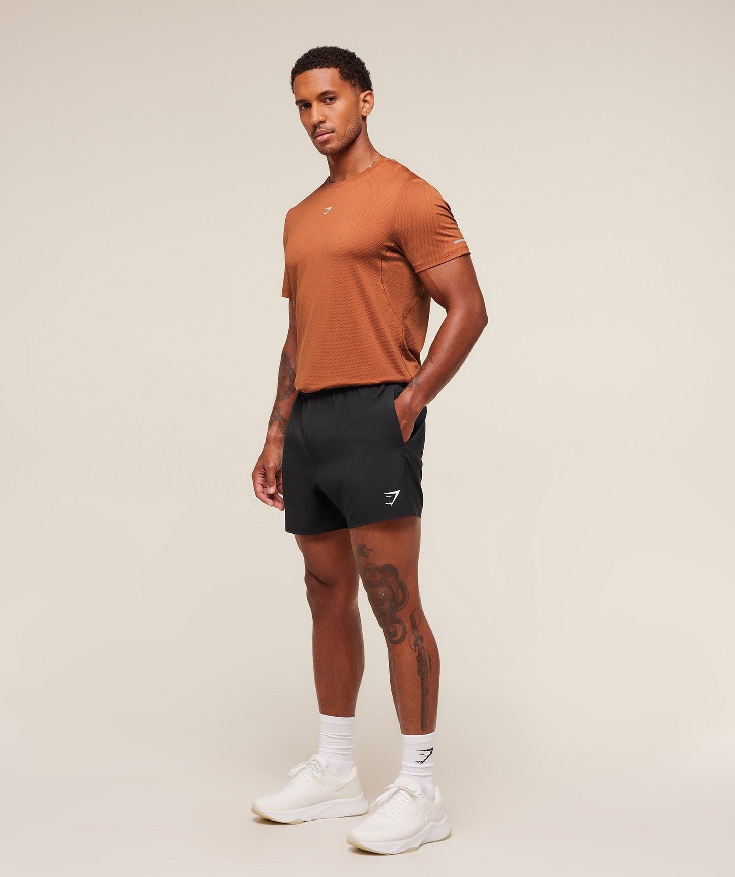 Gymshark Running T-Shirt - Spiced Brown