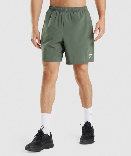 Gymshark Arrival 7" Shorts - Green