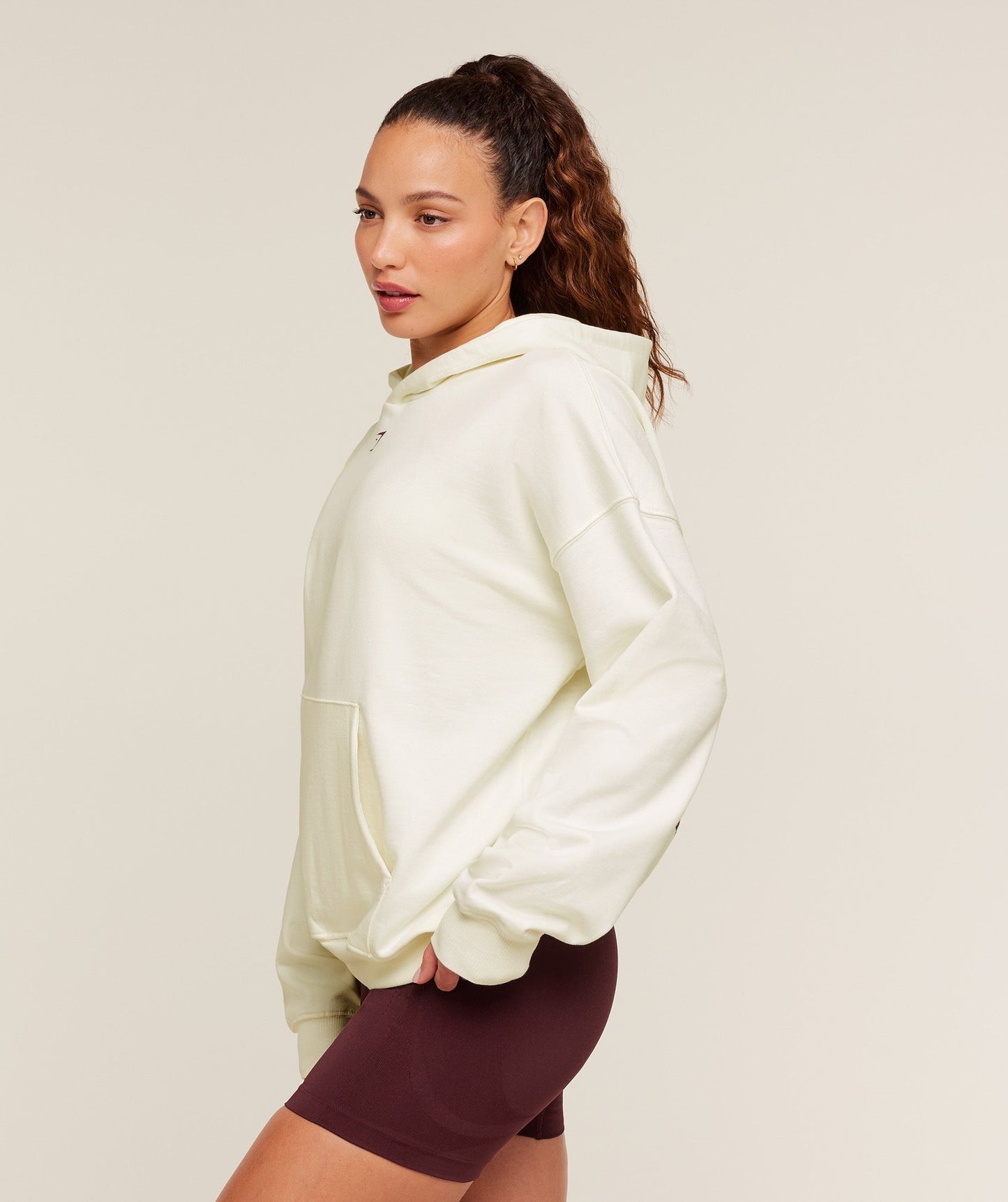 Gymshark Heavy Duty Oversized Hoodie - GS Soft White