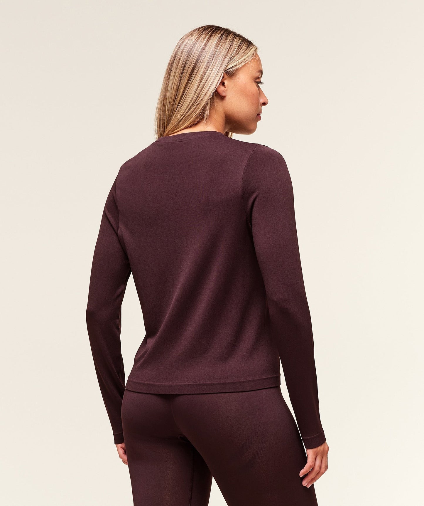 Gymshark Everyday Seamless Long Sleeve Top - Cherry Purple