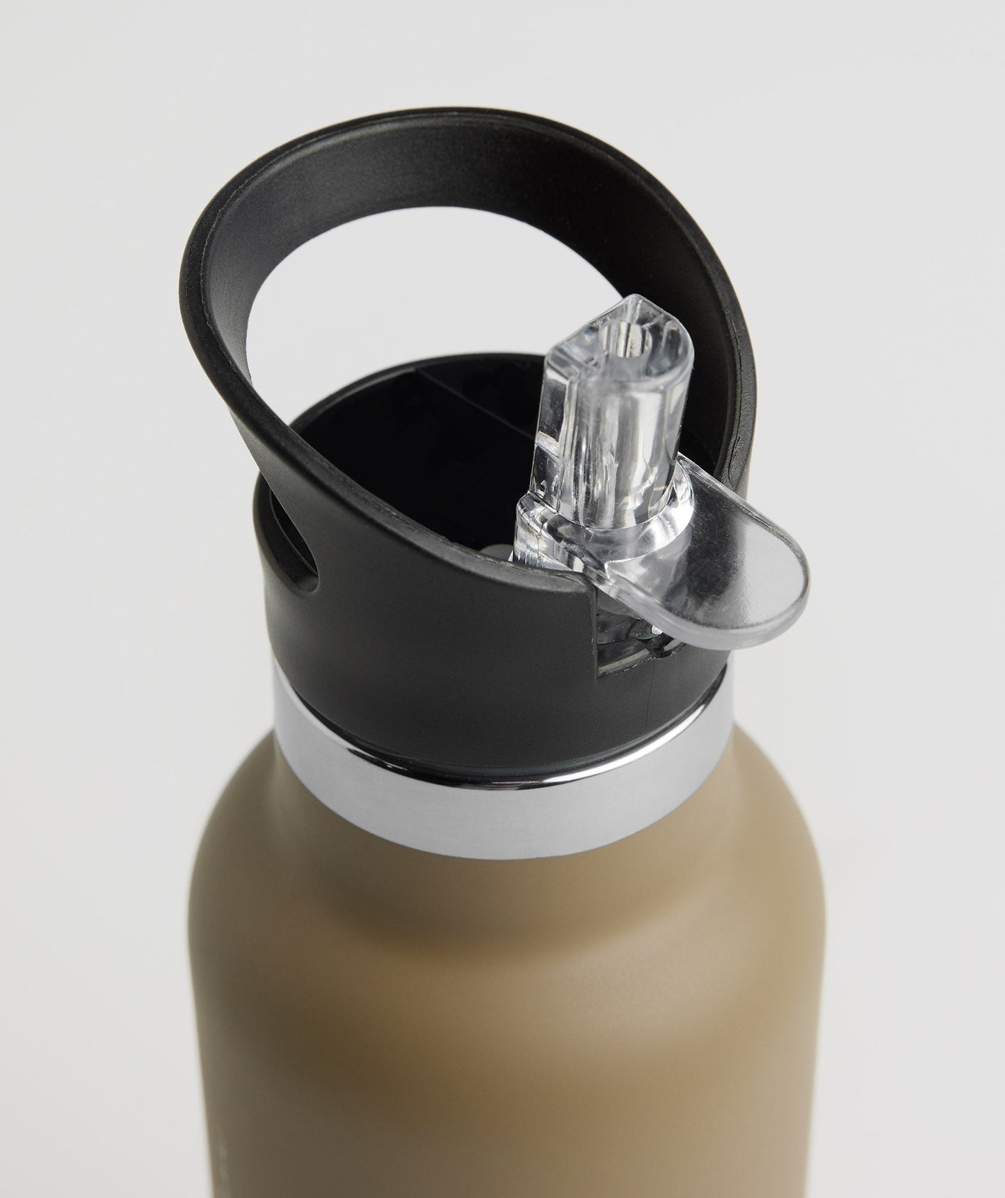 Gymshark Whitney Flip Straw Water Bottle - Cement Brown