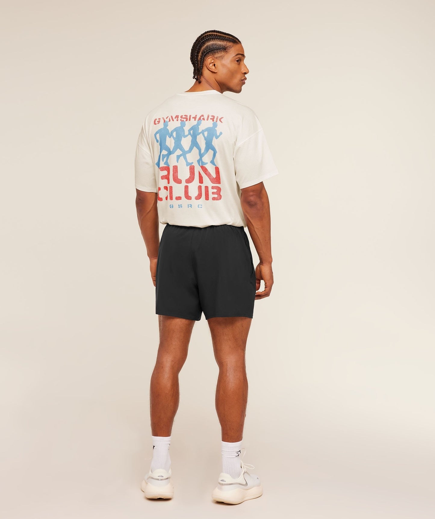 Gymshark GSRC Stencil Graphic T-Shirt - Soft White