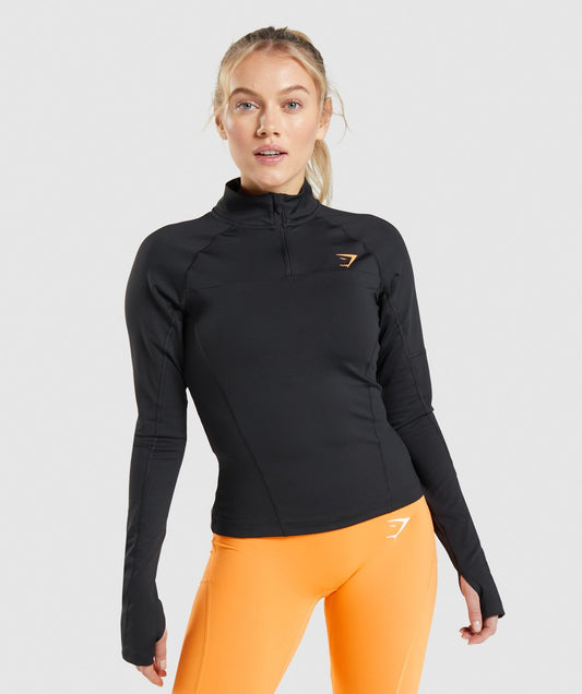 Gymshark Pulse 1/4 Zip - Black