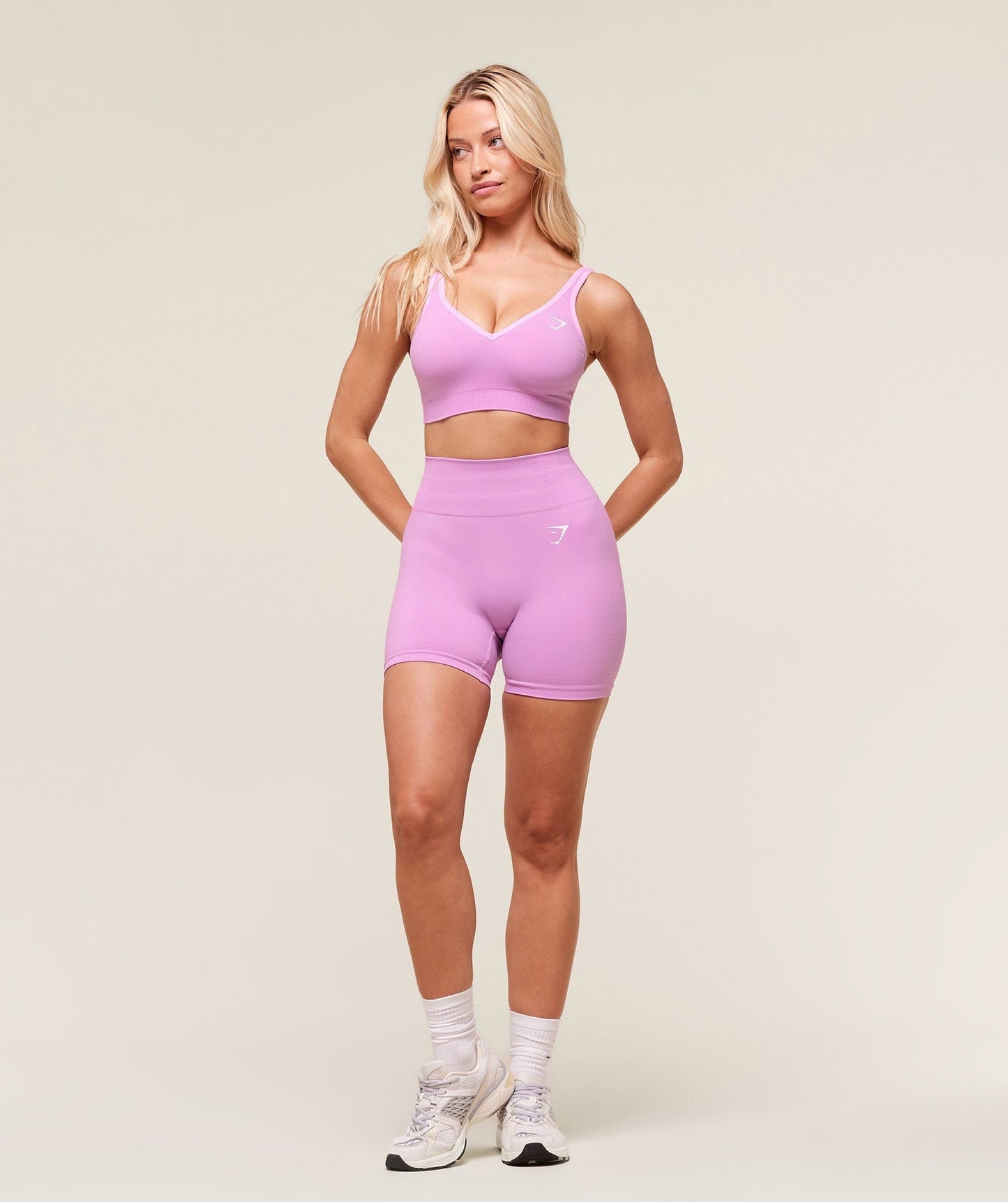 Gymshark Vital Seamless Shorts - Sour Pink/Marl