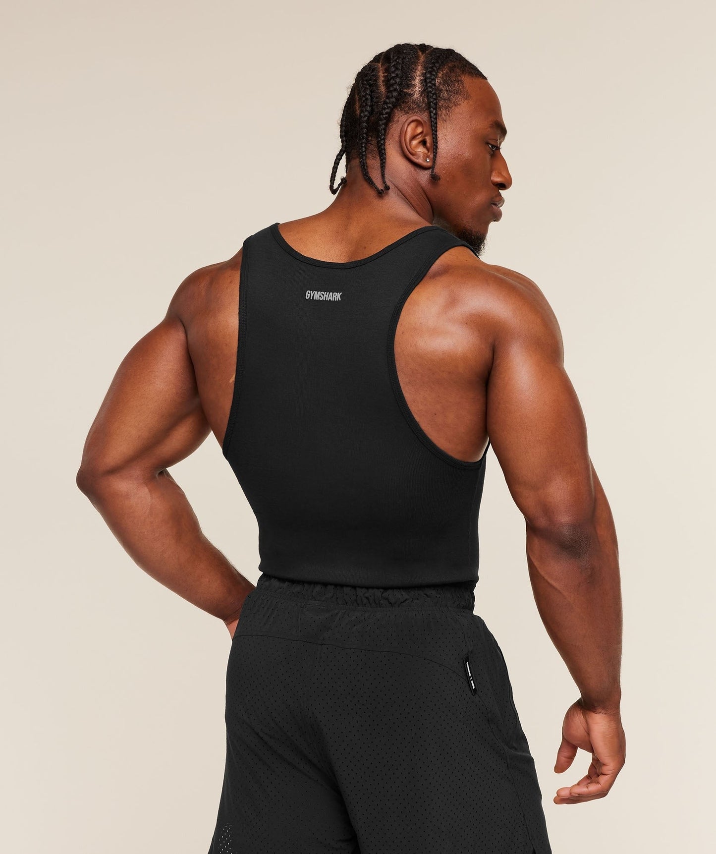 Gymshark x CBUM Ribbed Tank - Black
