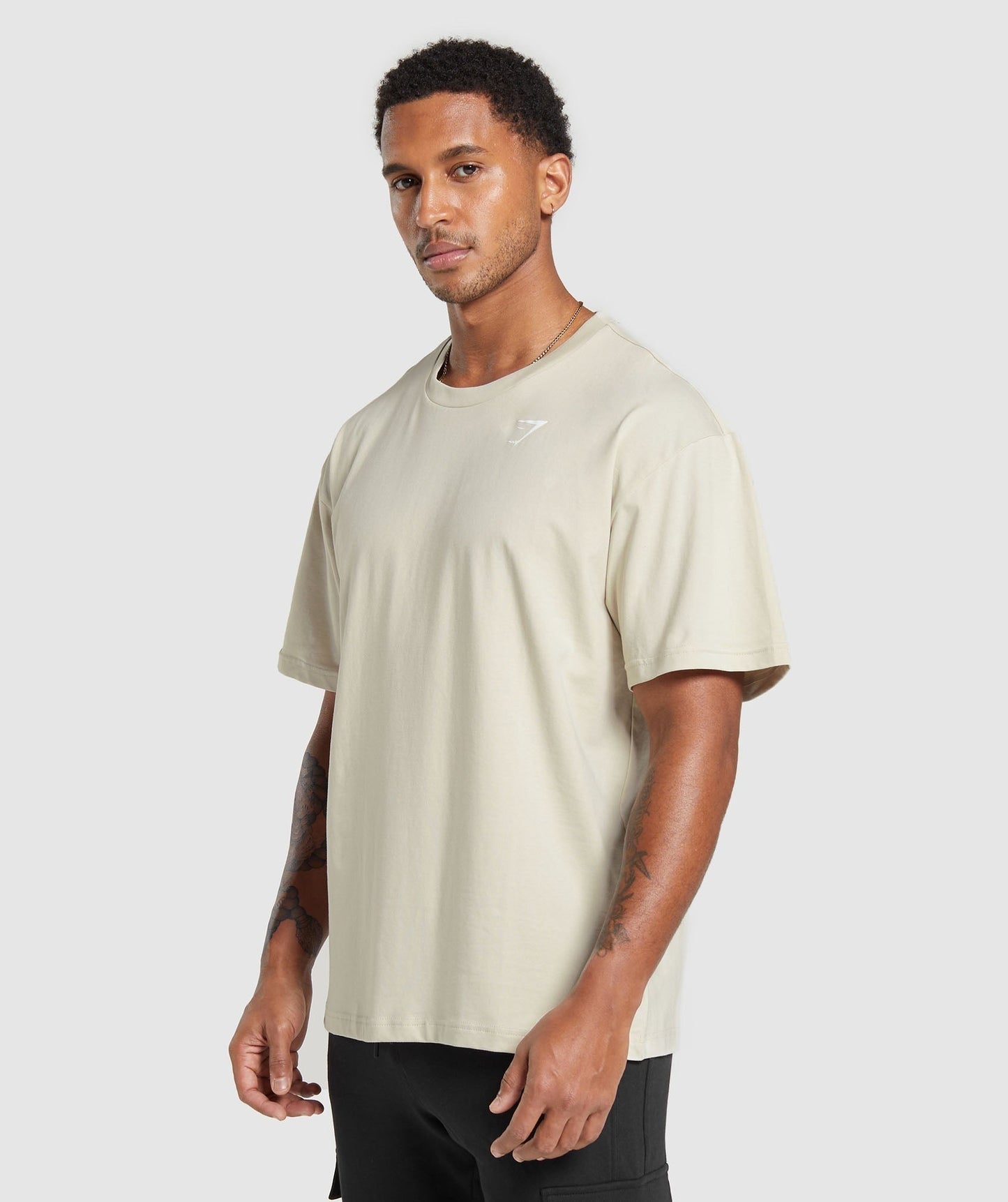 Gymshark Essential Oversized T-Shirt - Pebble Grey