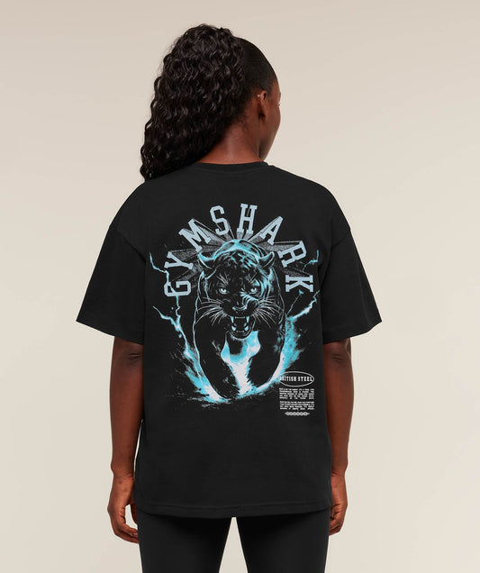 Gymshark Panther Graphic T-Shirt - GS Black