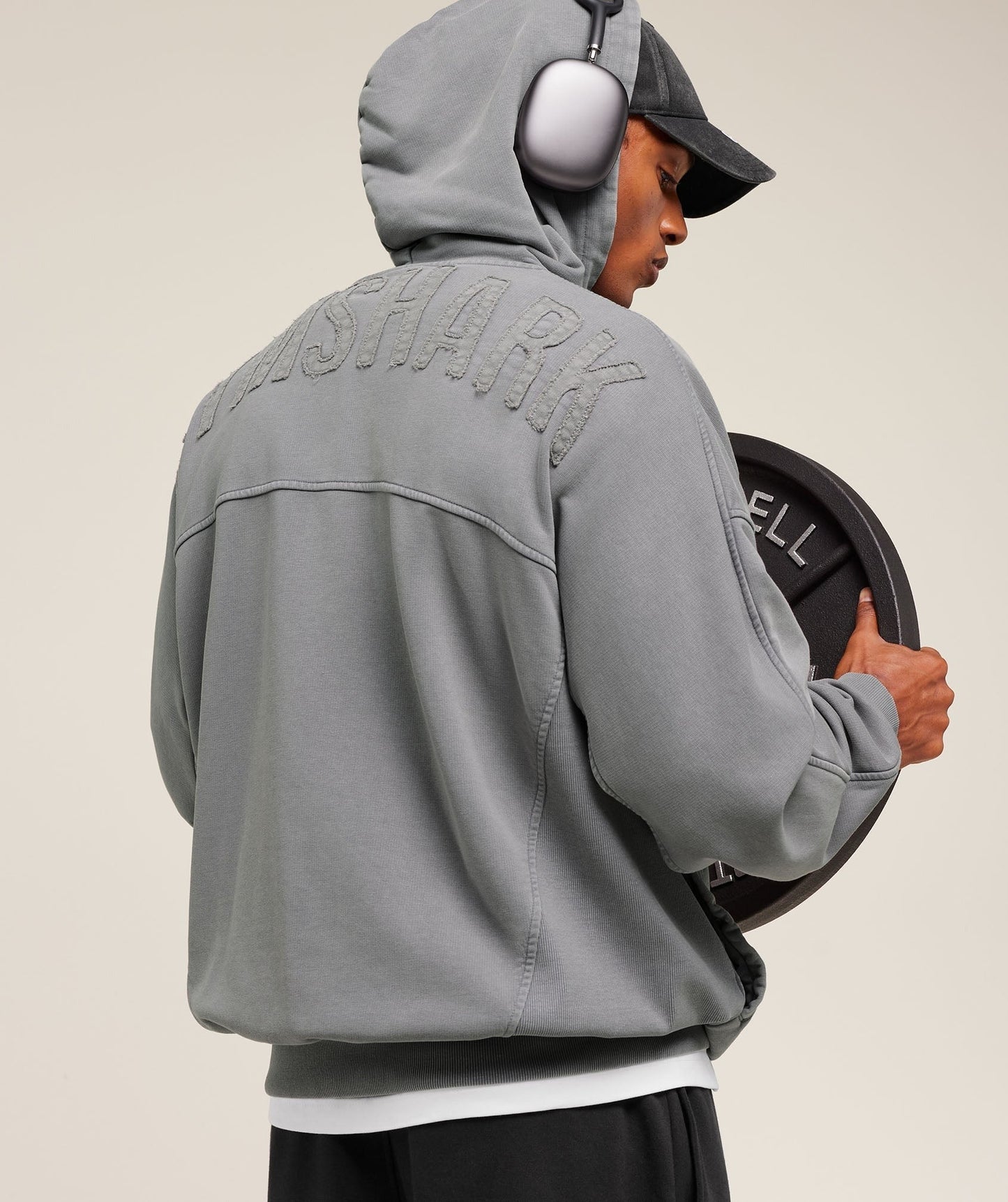 Gymshark Power Washed Hoodie - GS Medium Grey