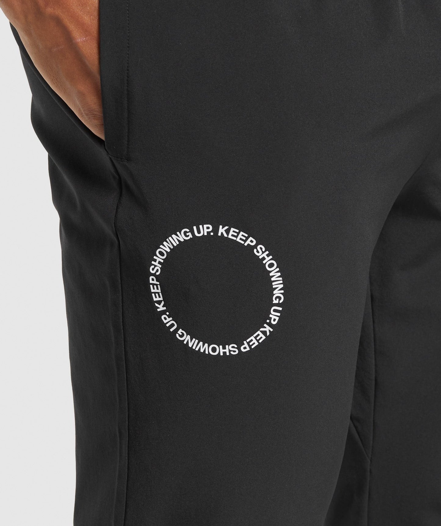 Gymshark Keep Showing Up Joggers - Black