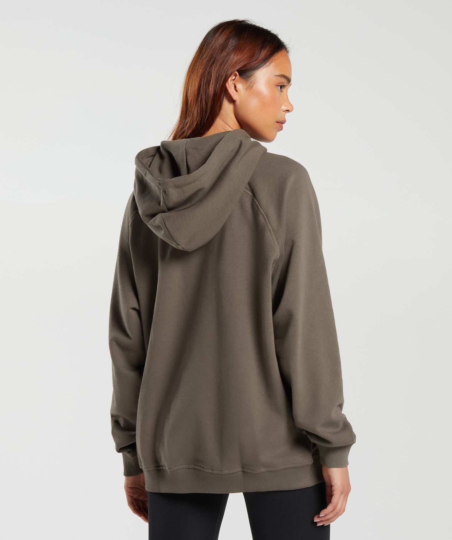 Gymshark Block Oversized Hoodie - Camo Brown