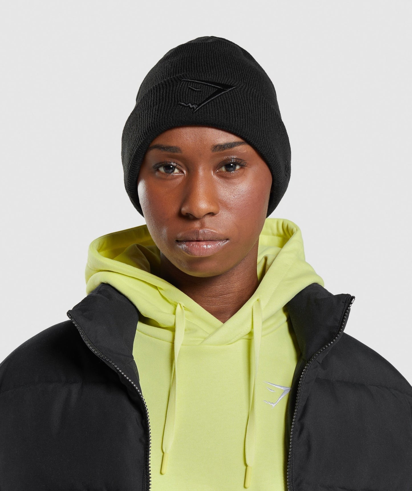 Gymshark New Era Sharkhead Cuff Knit - Black