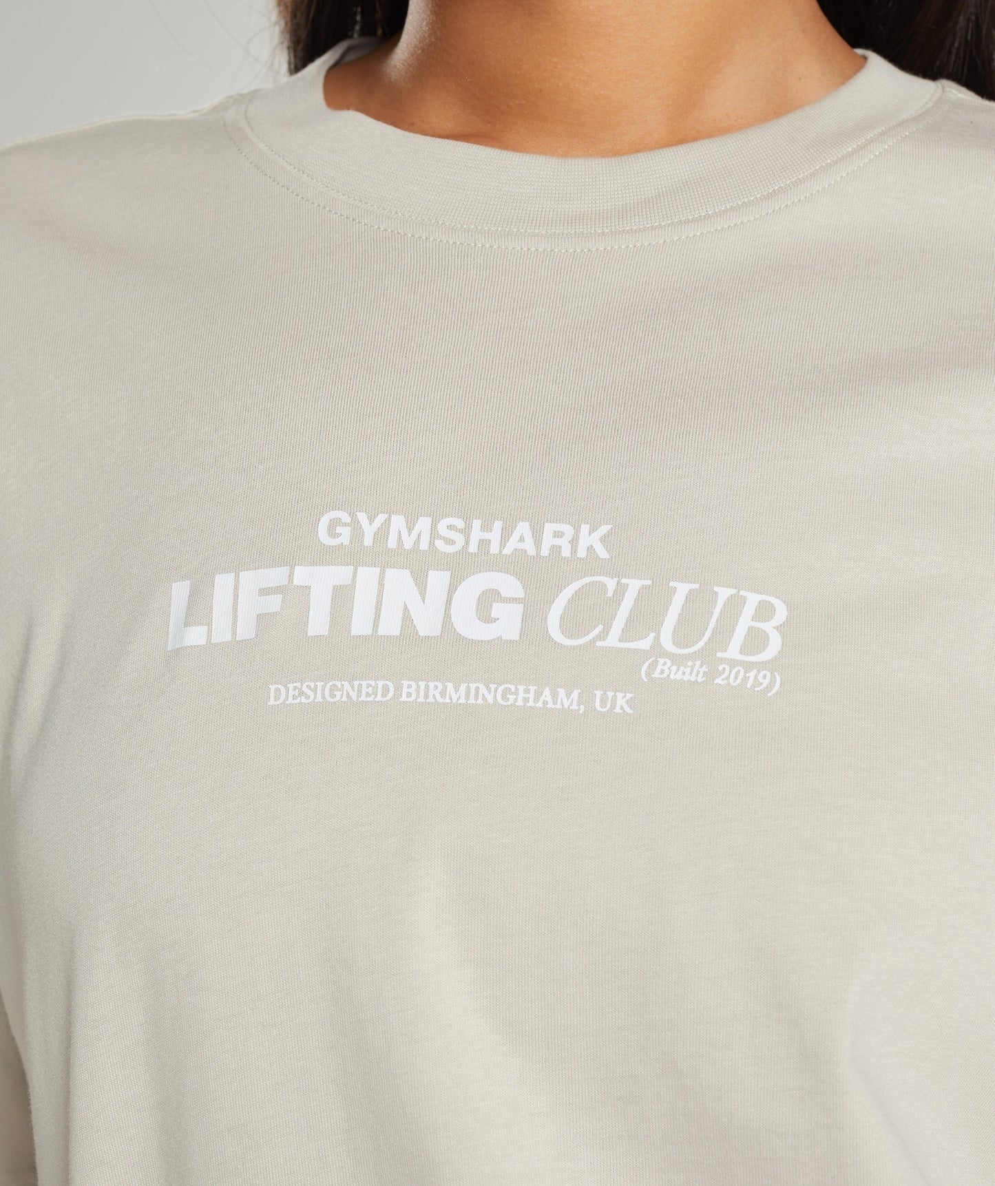 Gymshark Social Club Oversized T-Shirt - Pebble Grey