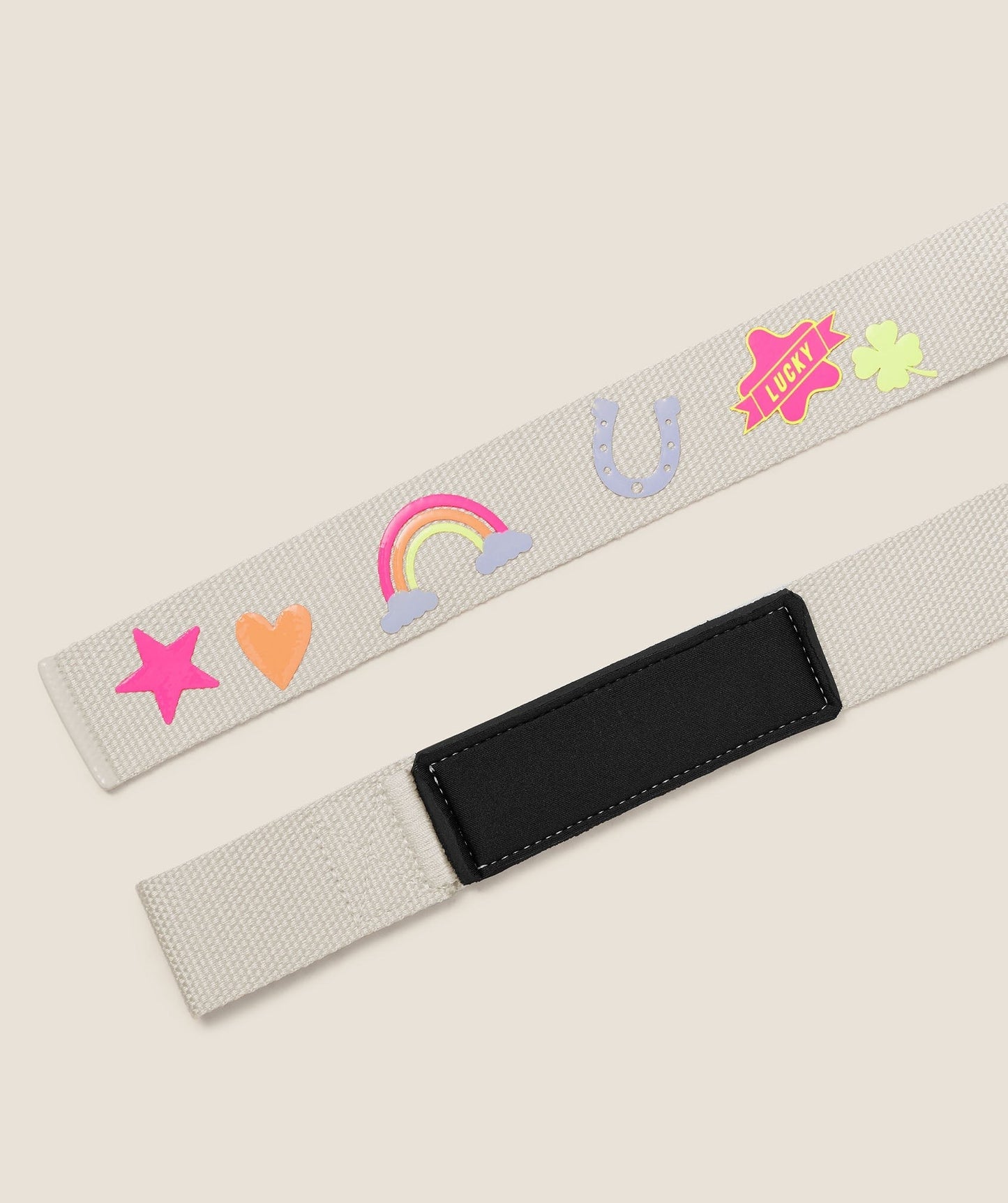 Gymshark Lucky Graphic Silicone Lifting Straps - Tinted White