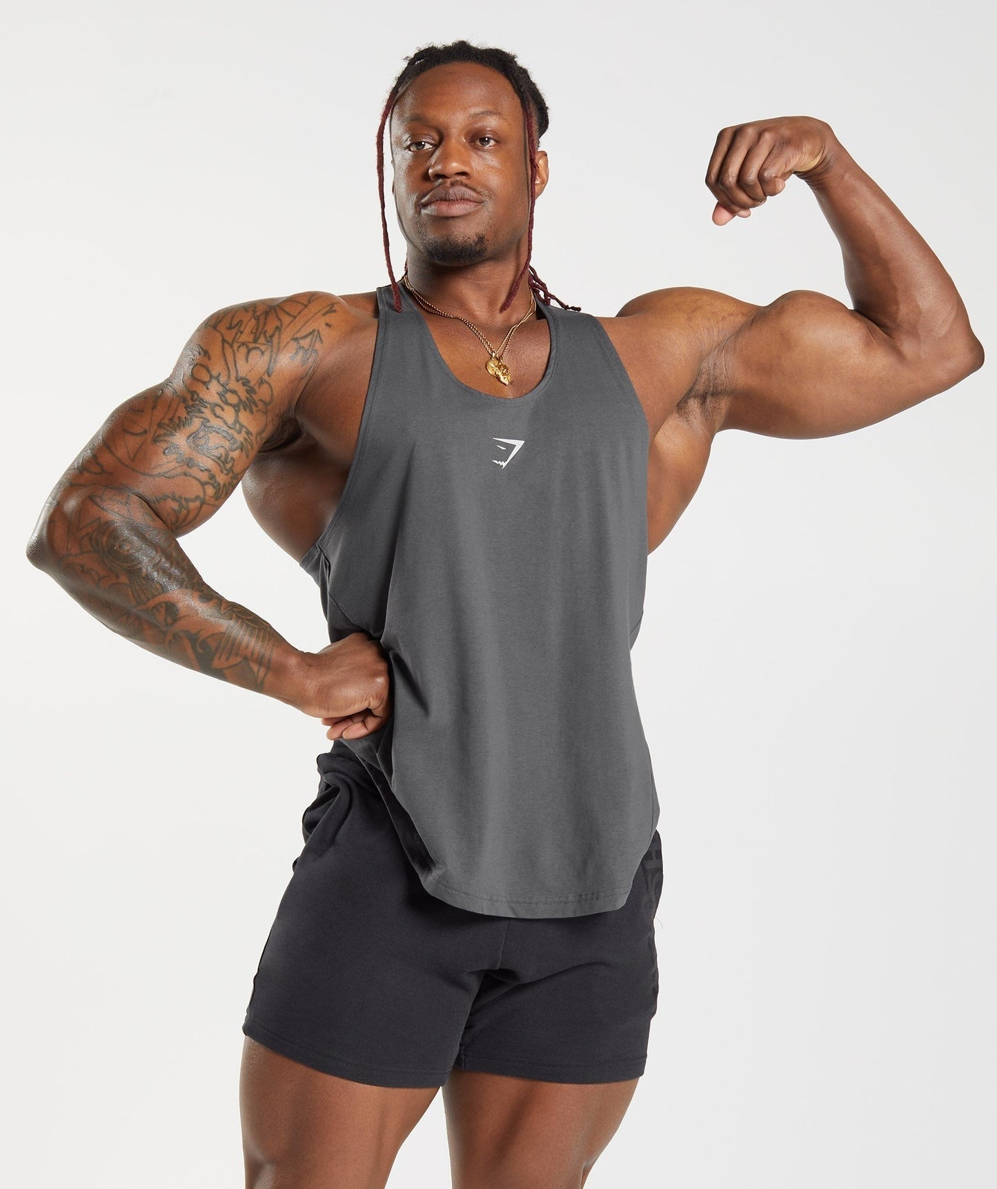 Gymshark Bold Stringer - Silhouette Grey