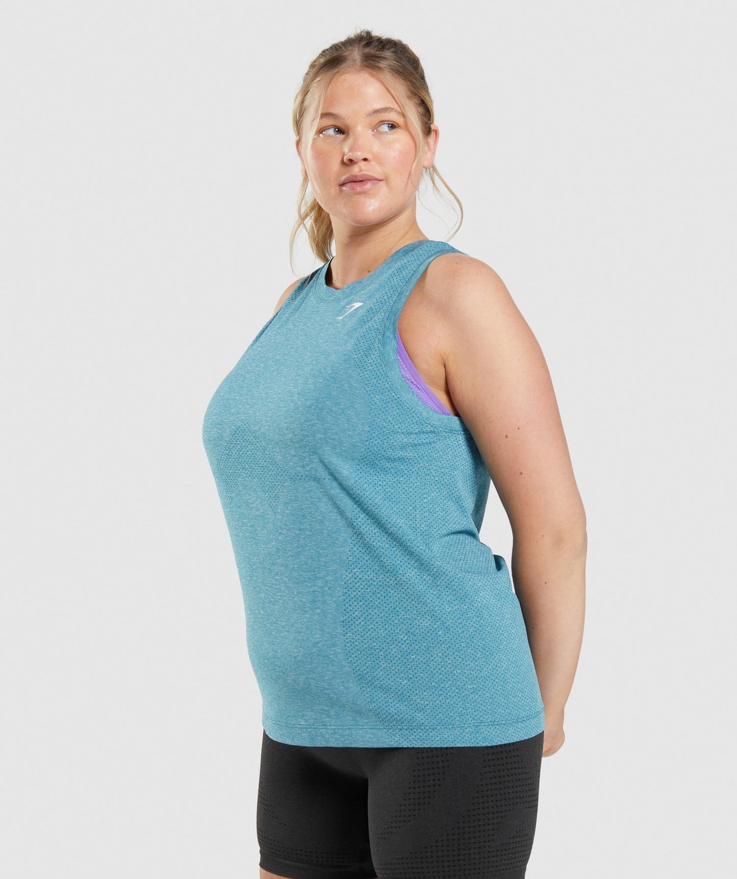 Gymshark Vital Light Tank - Tahoe Teal Marl