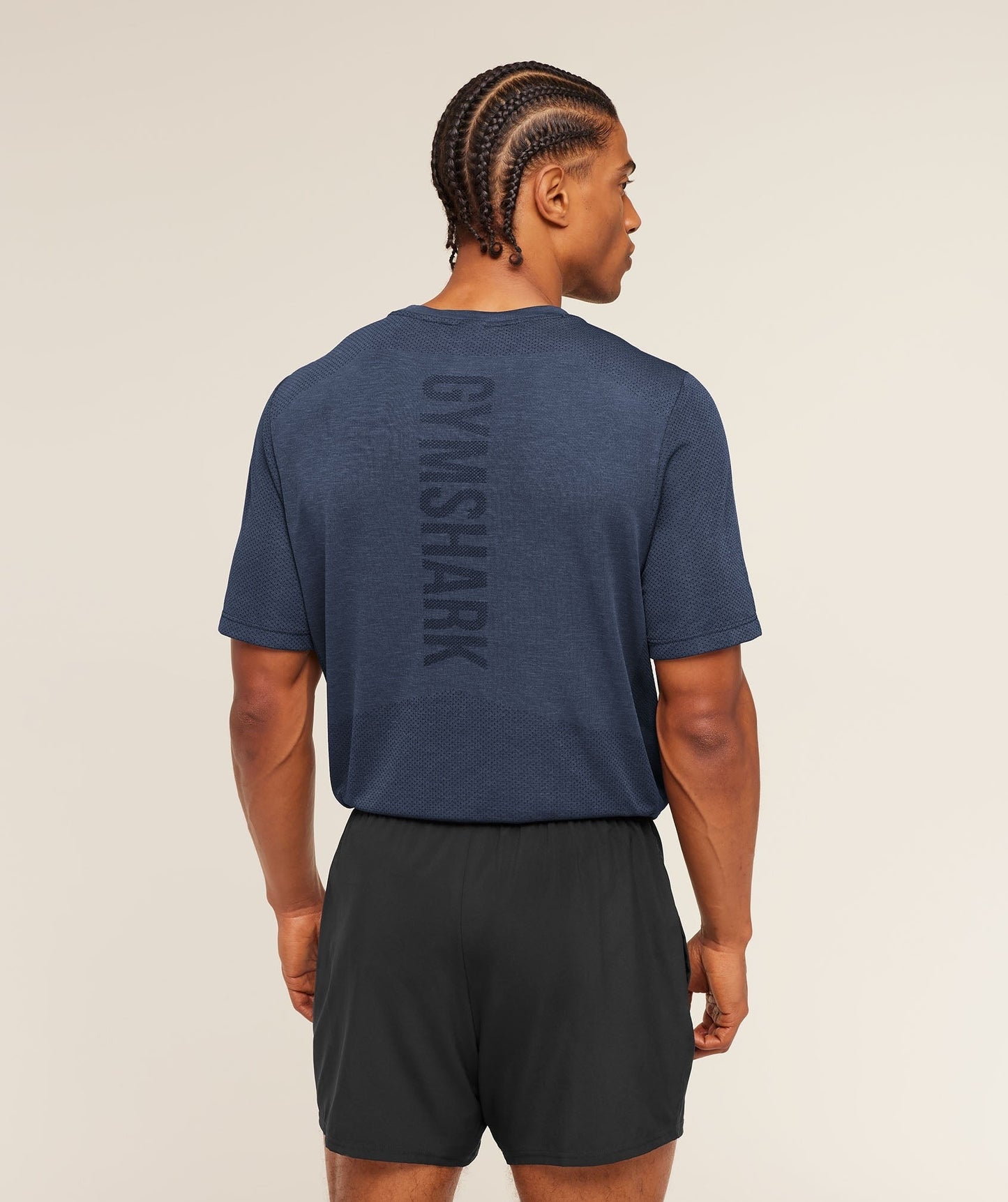 Gymshark Lightweight Seamless T-Shirt - Heavy Blue/Marl