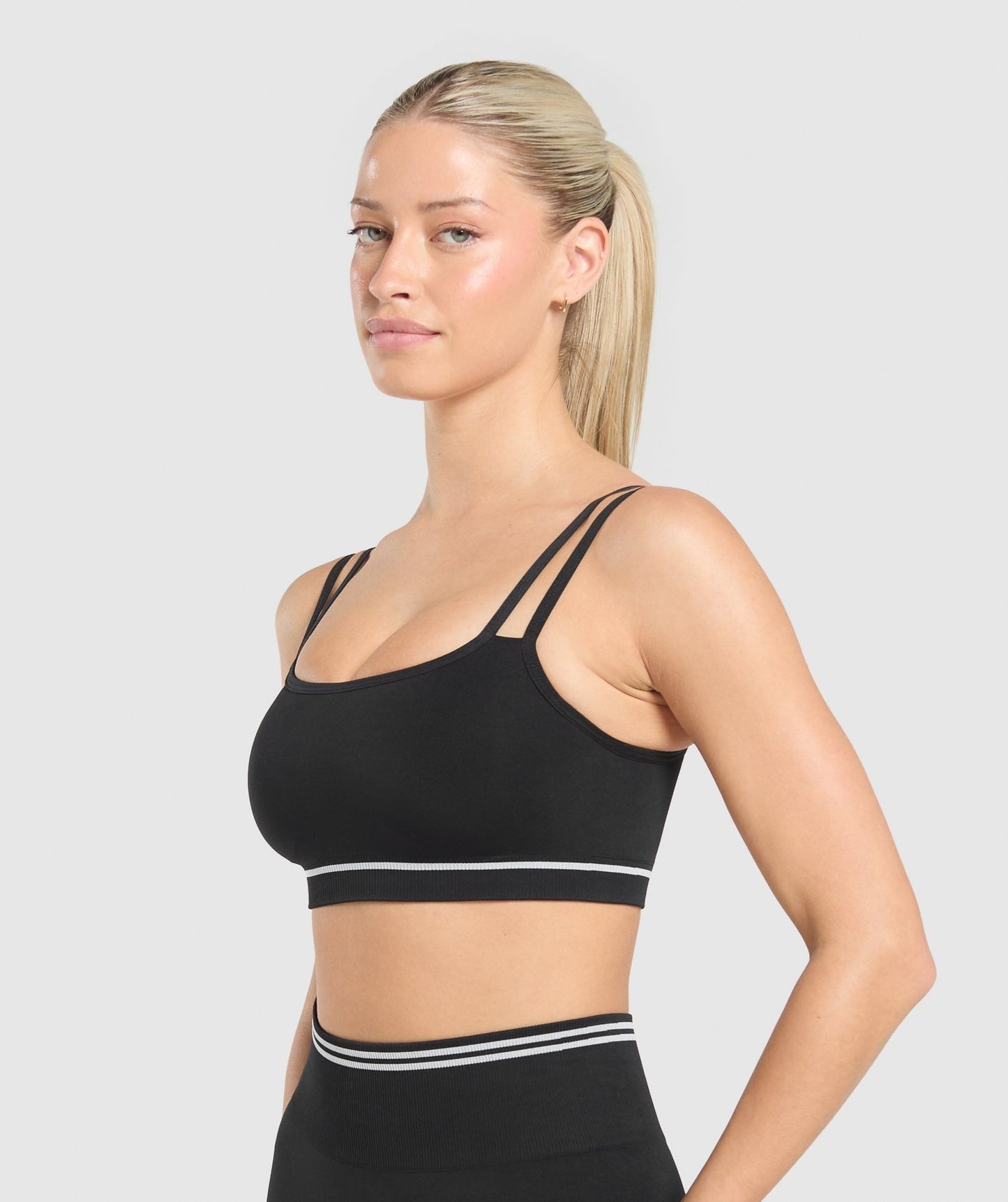 Gymshark Contrast Seamless Sports Bra - Black