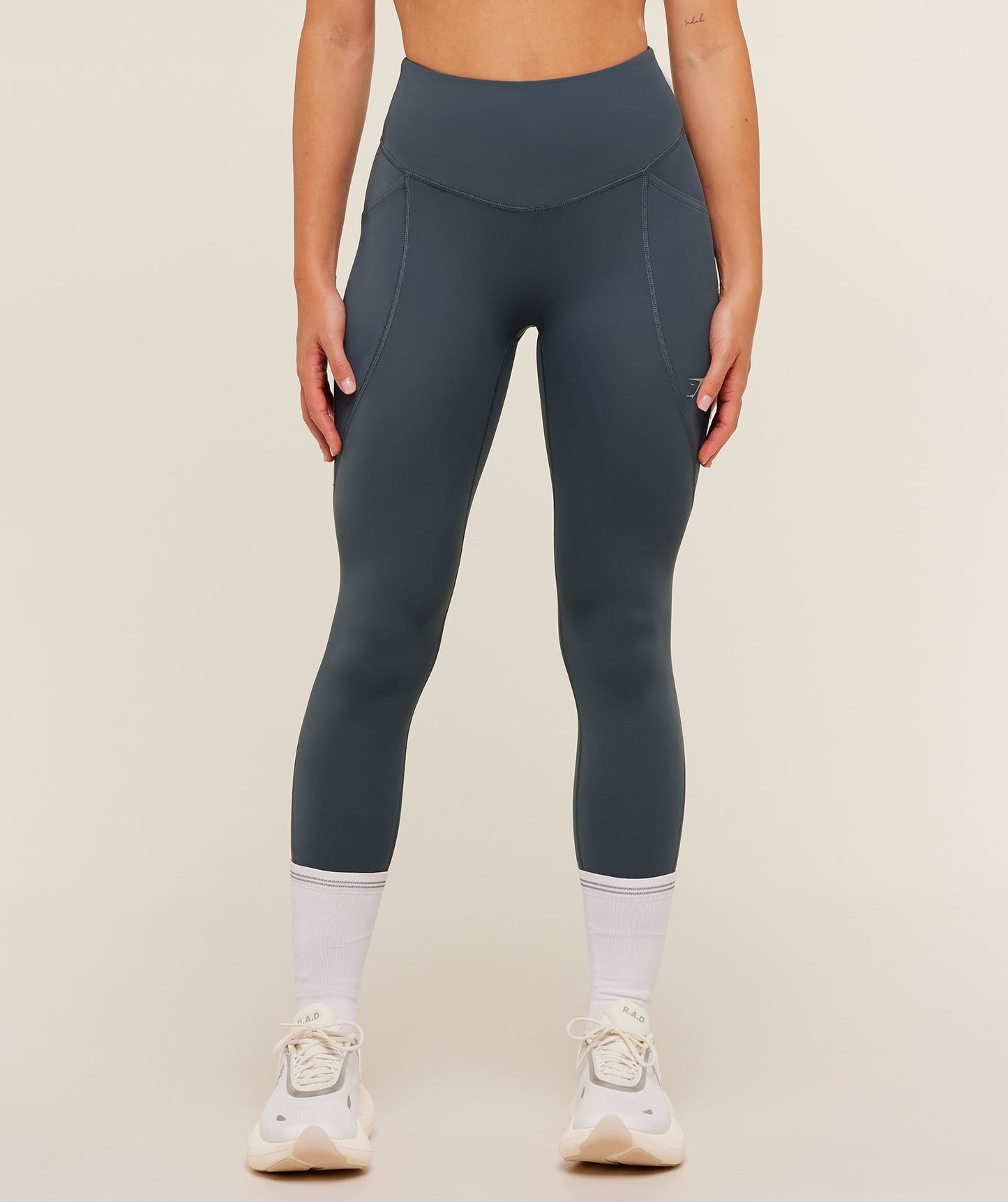 Gymshark Running Pocket Leggings - Titanium Blue