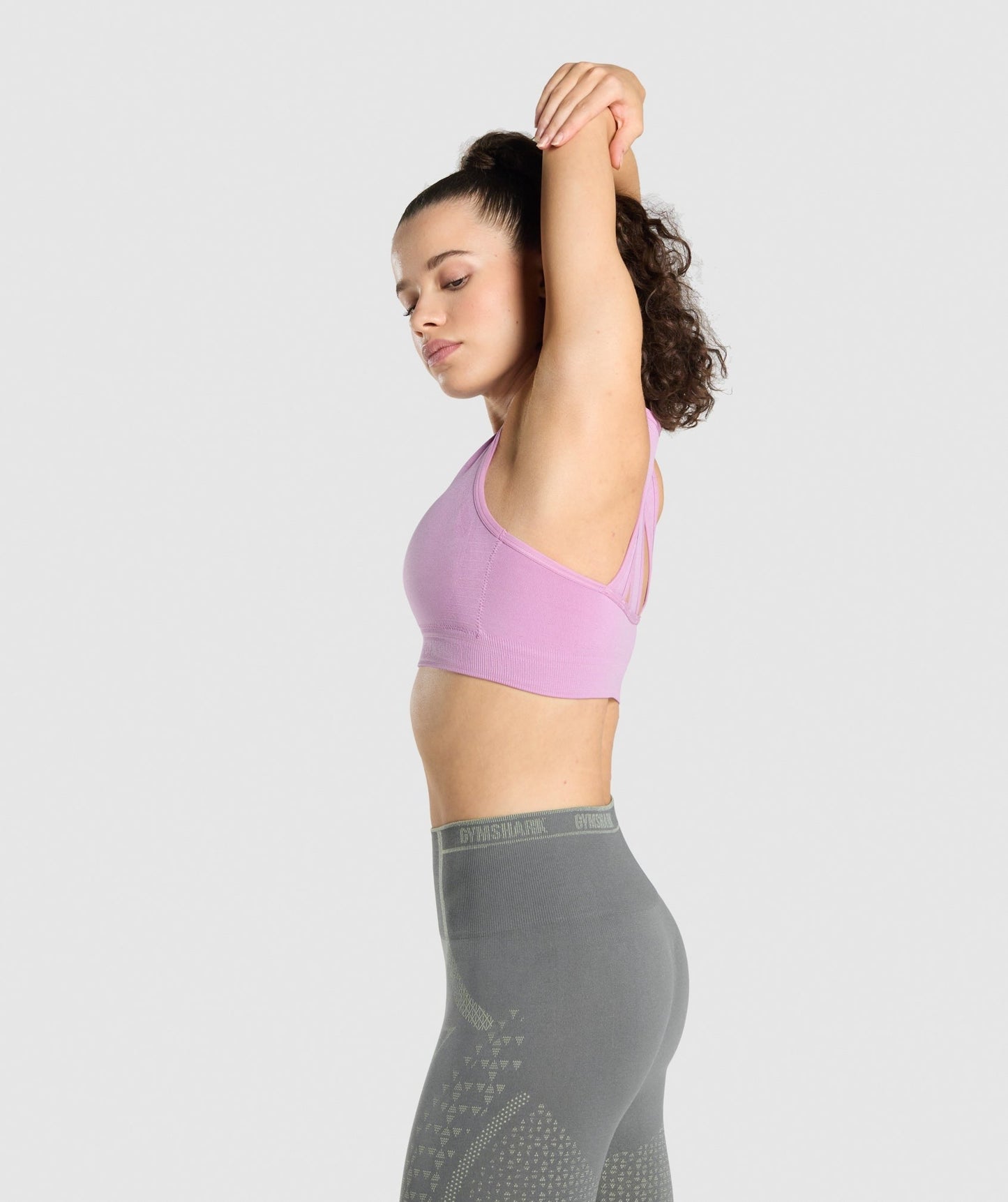 Gymshark Apex Seamless Sports Bra - Purple/Light Purple