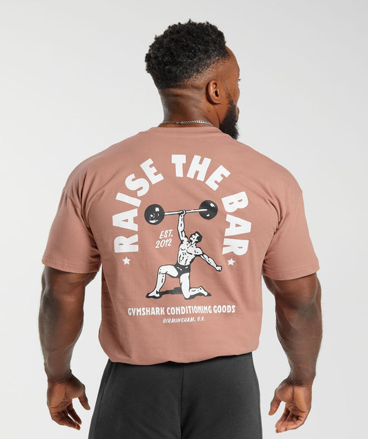Gymshark Raise the Bar T-Shirt - Faded Pink