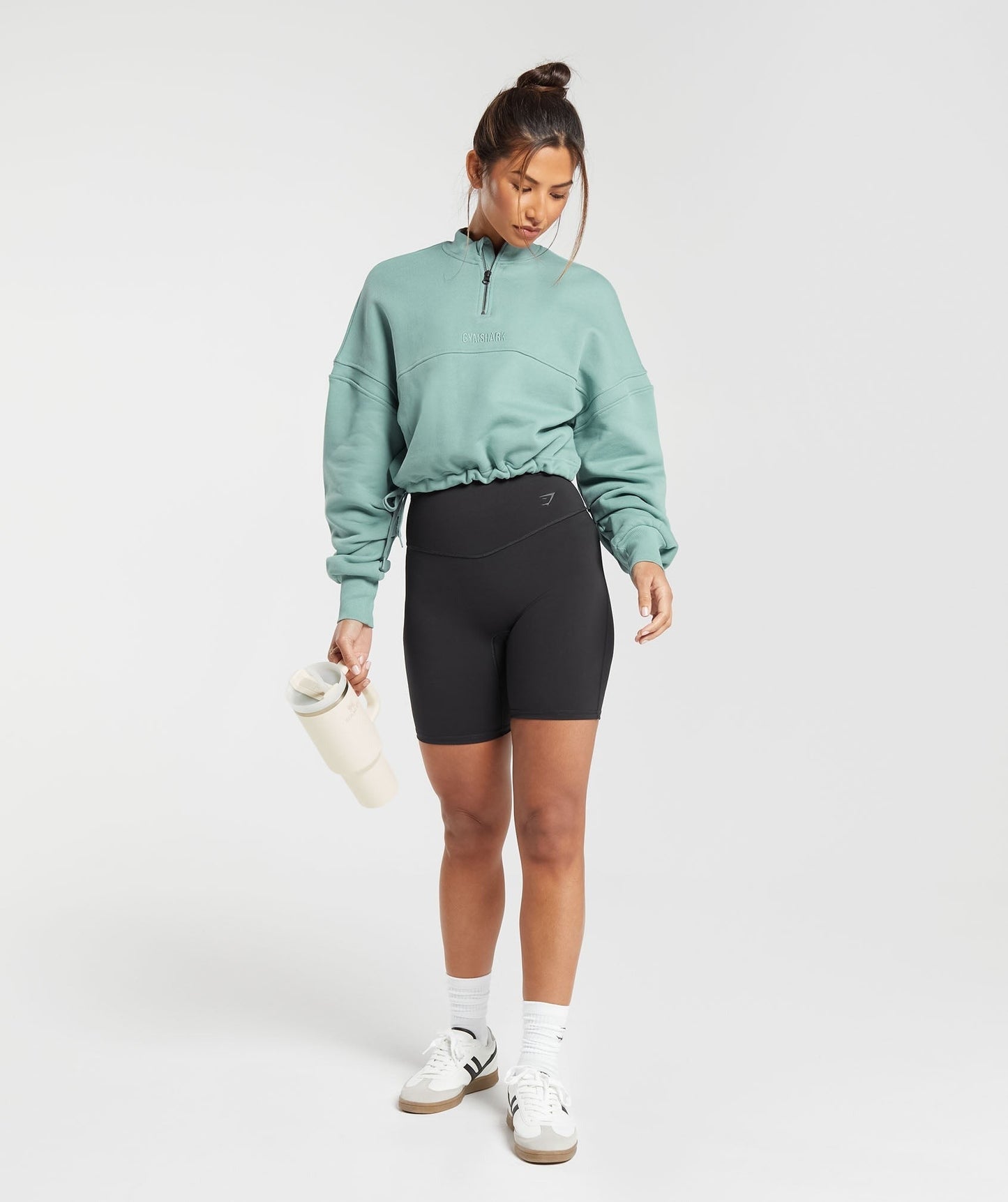 Gymshark Heavyweight Loopback Sweat Pullover - Duck Egg Blue