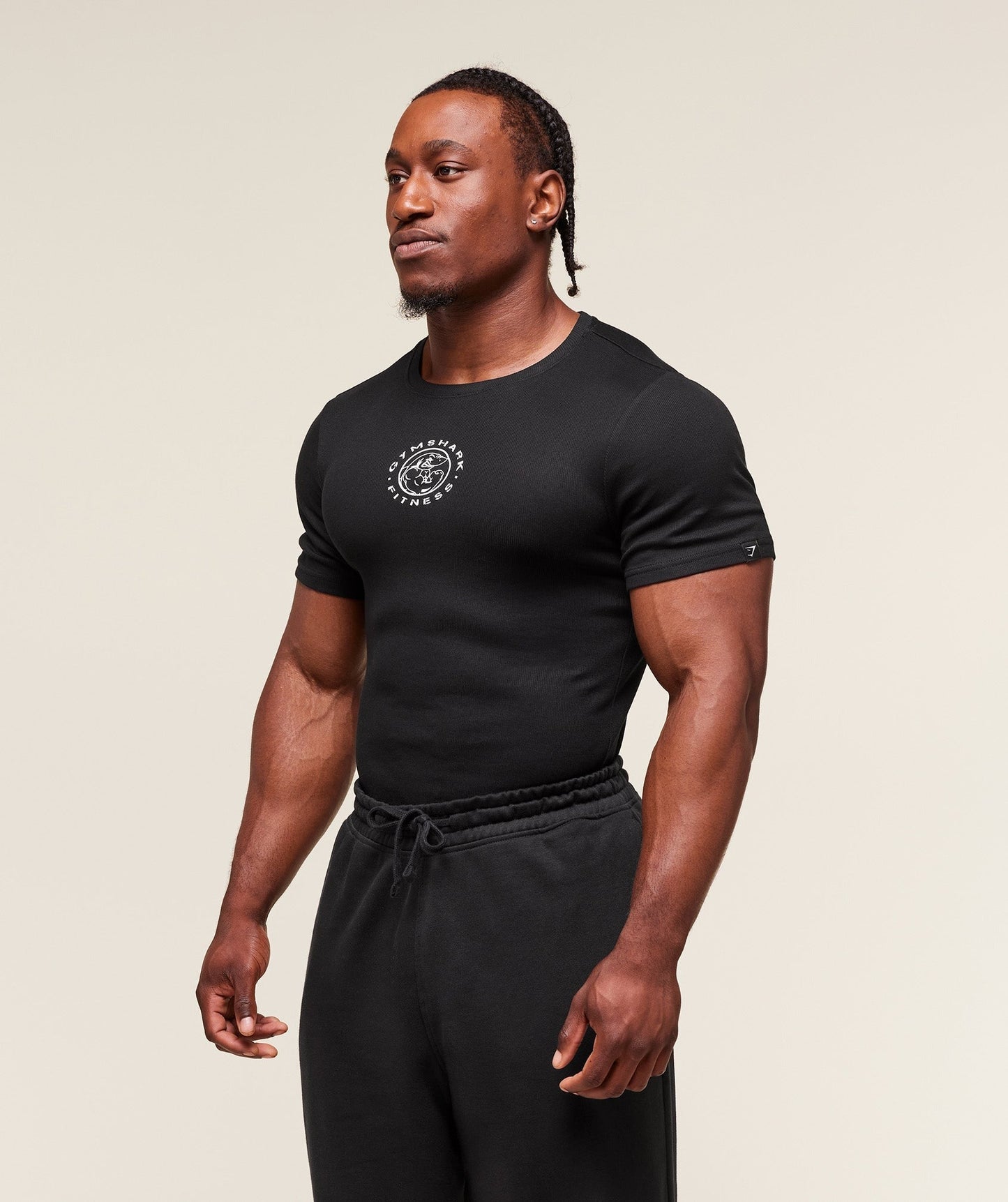 Gymshark Legacy Ribbed T-Shirt - Black