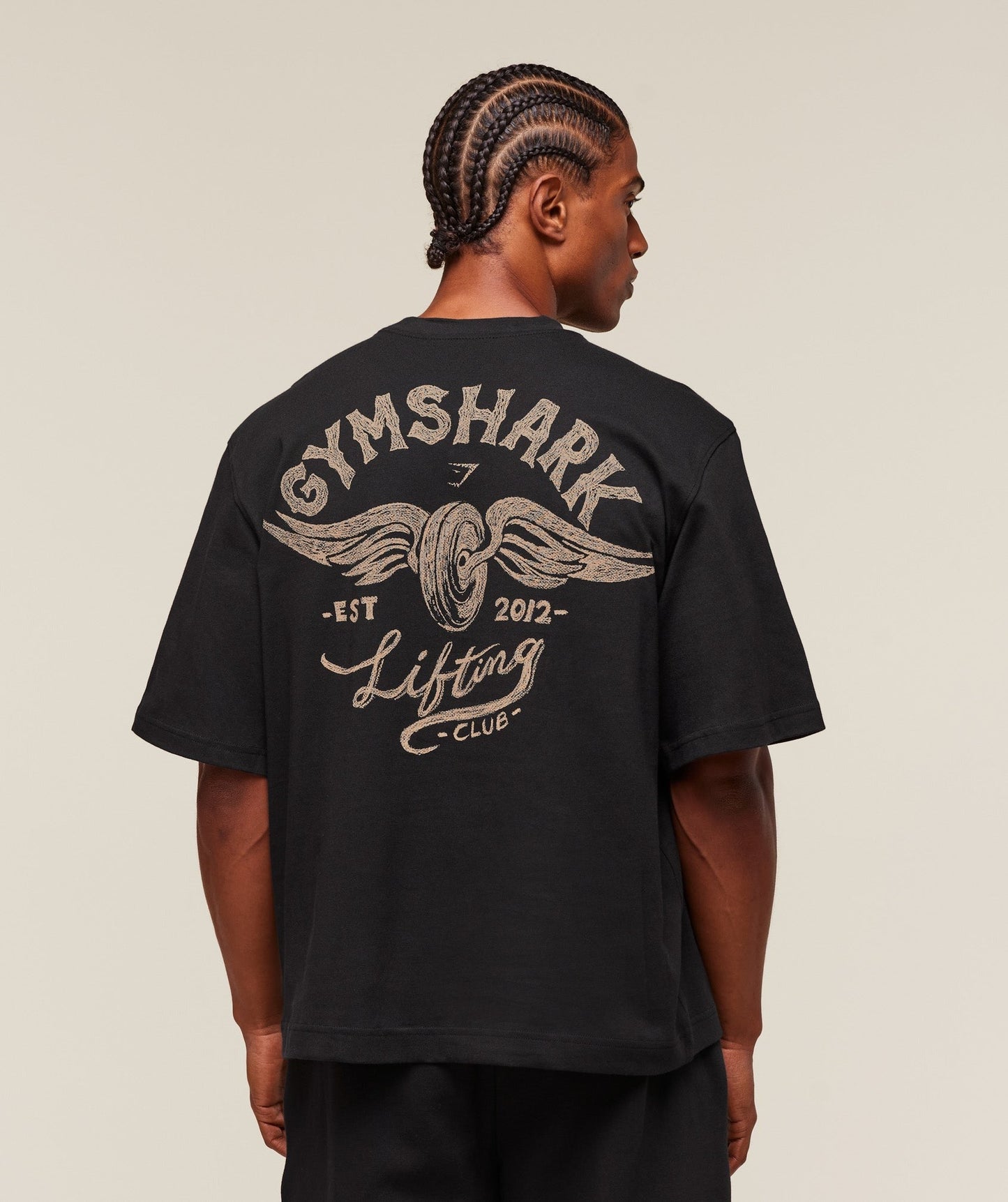 Gymshark Flying Weights T-Shirt - Black