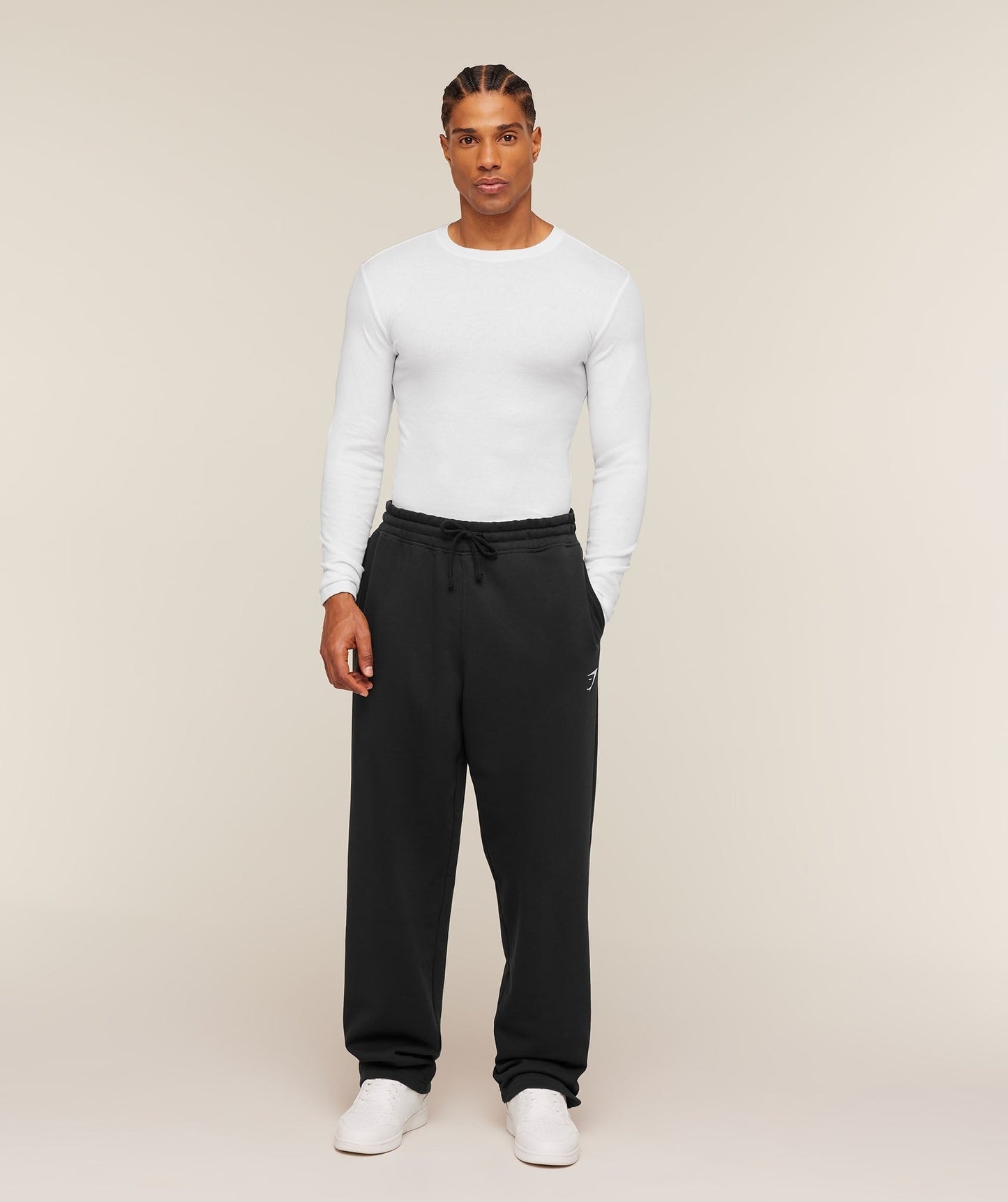 Gymshark Ribbed Long Sleeve T-Shirt - White