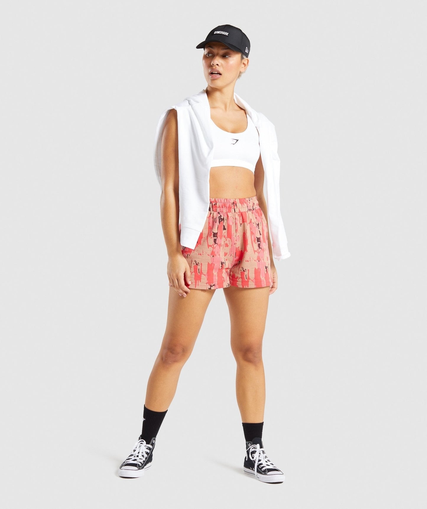 Gymshark Graphic Camo Shorts - Red Camo