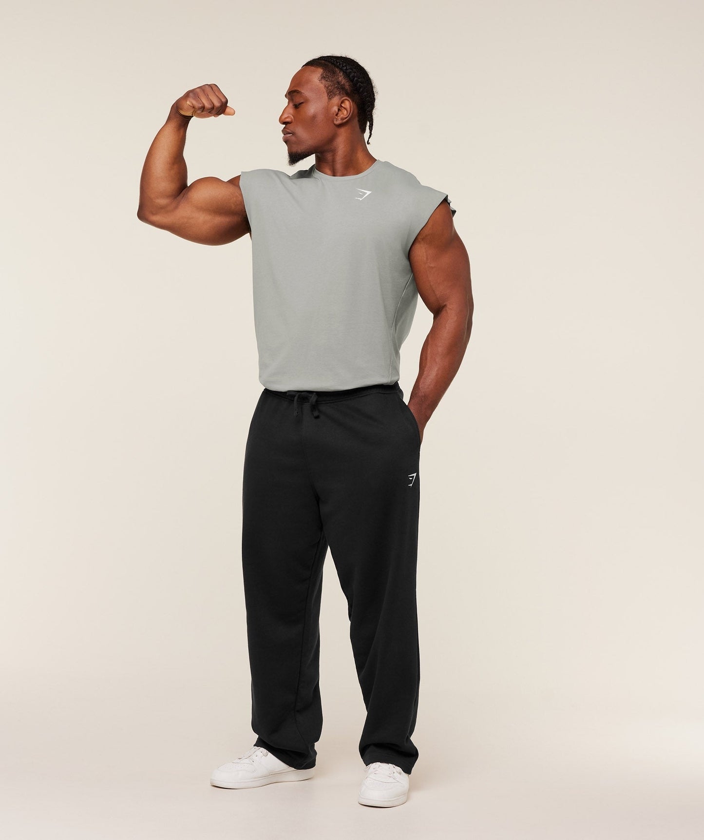 Gymshark Critical Cut Off Tank - Smokey Grey