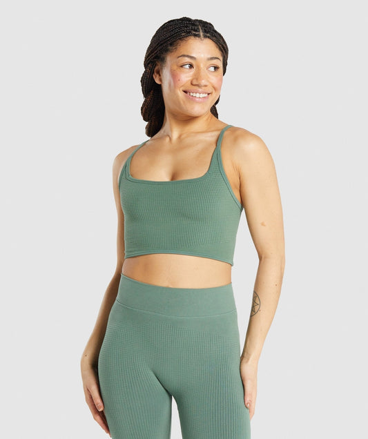 Gymshark Pause Seamless Bralette - Green
