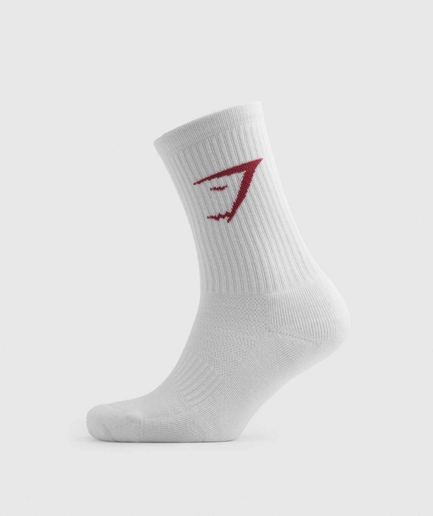Gymshark Crew Socks 3pk - White/Pink/Red