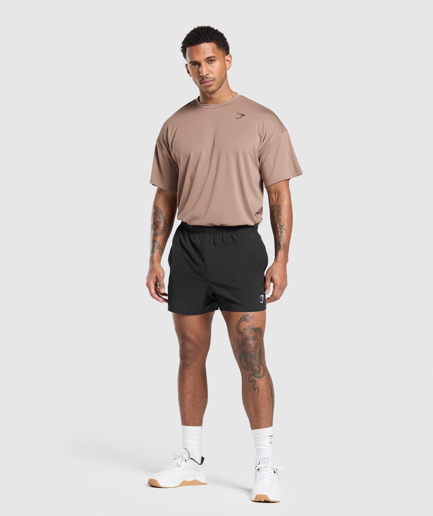 Gymshark Arrival Oversized T-Shirt - Mocha Mauve