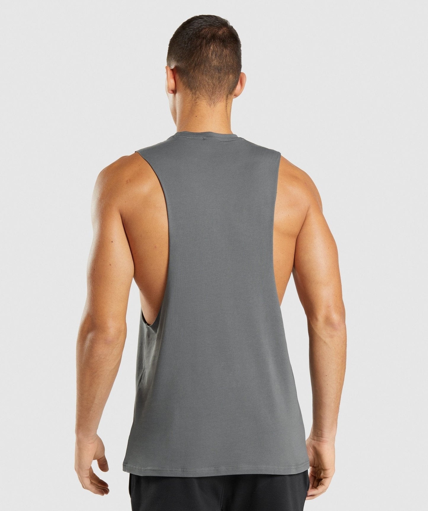Gymshark Central Drop Arm Tank - Charcoal