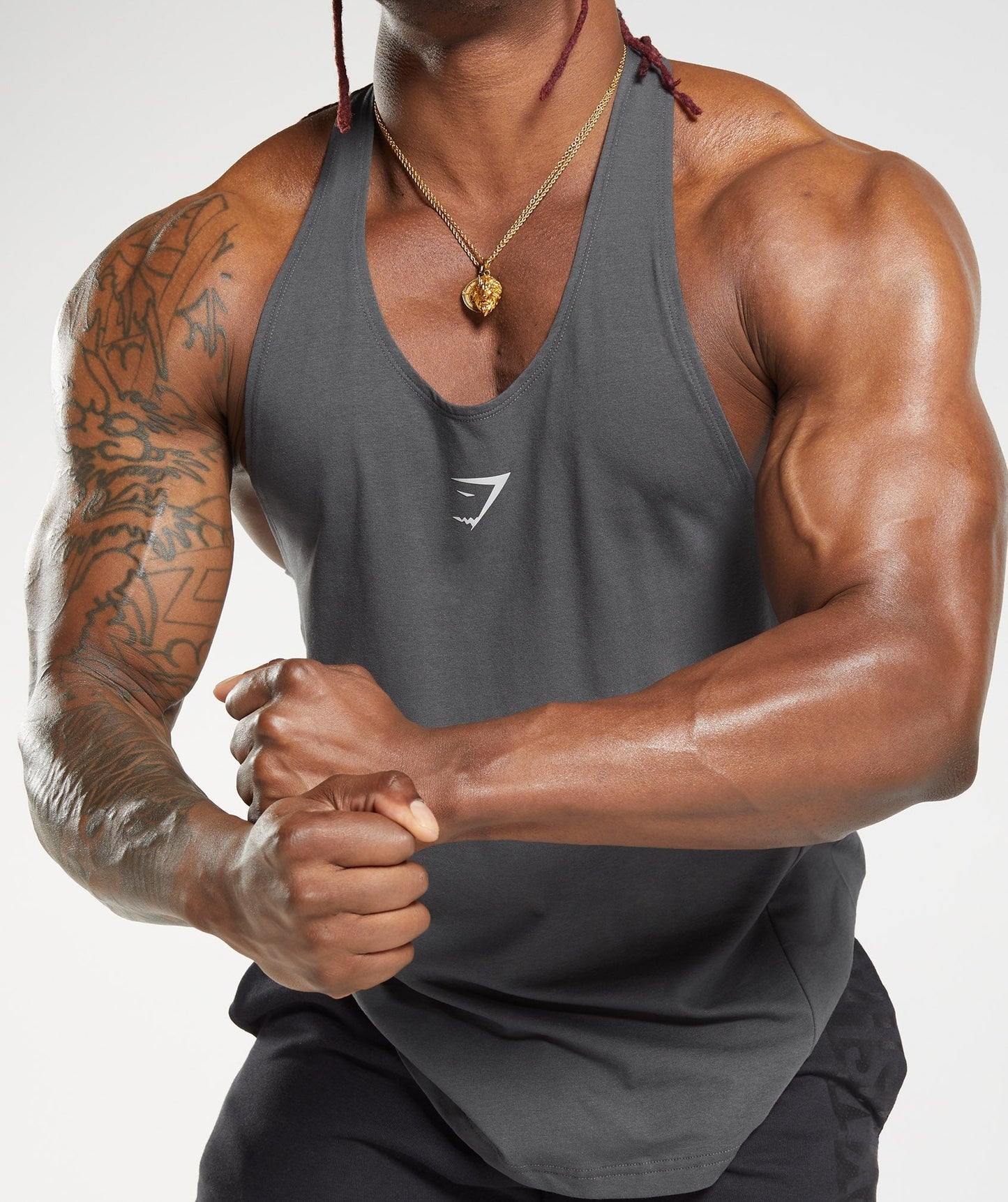 Gymshark Bold Stringer - Silhouette Grey