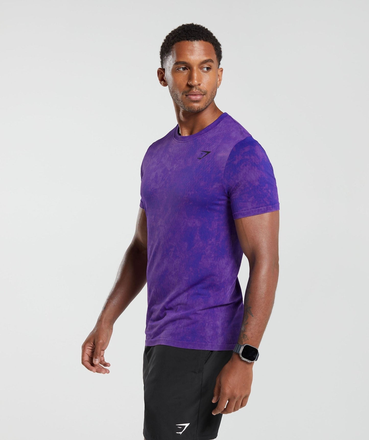 Gymshark Washed Seamless T-Shirt - Purple