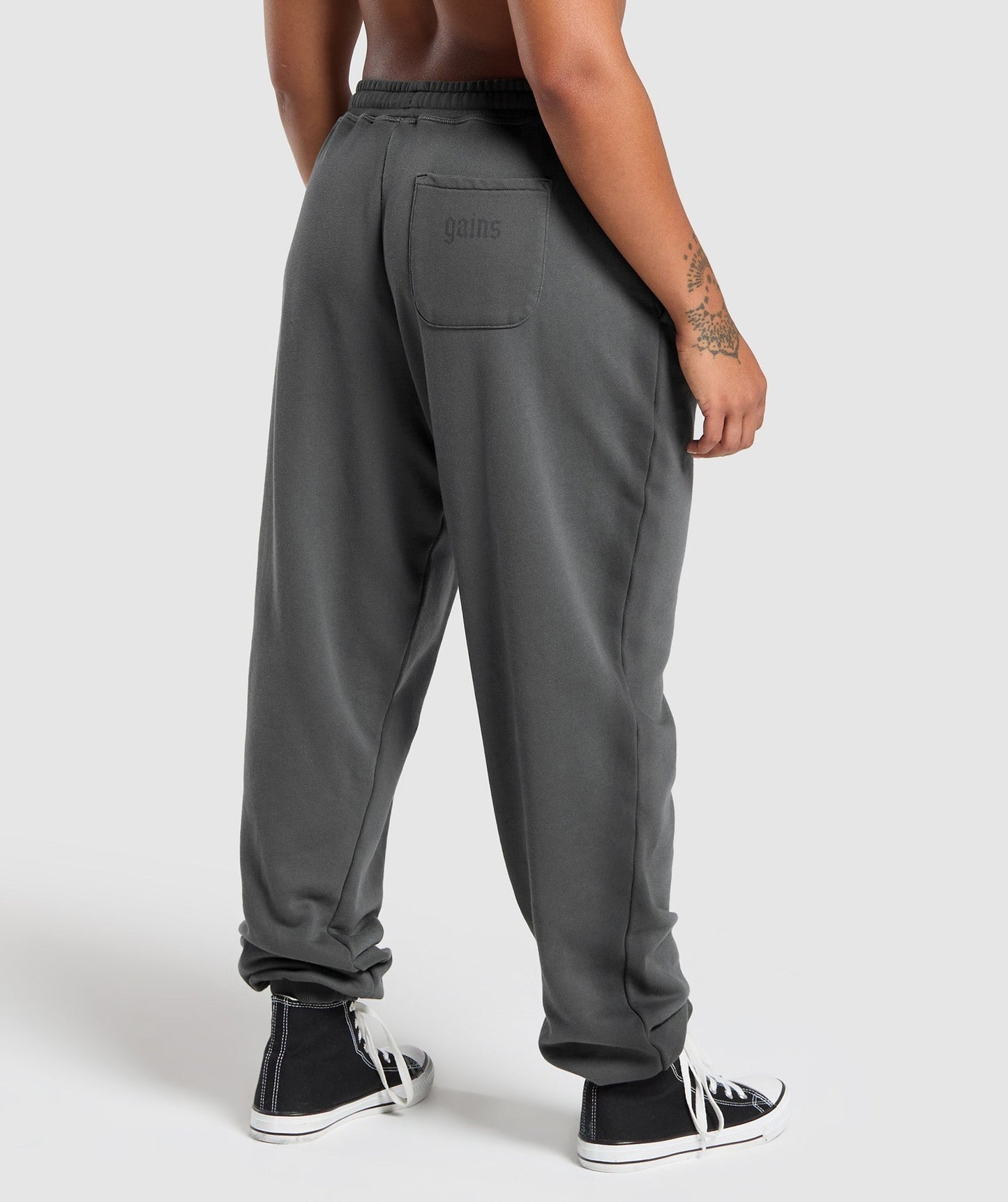 Gymshark Gains Washed Loopback Joggers - Grey
