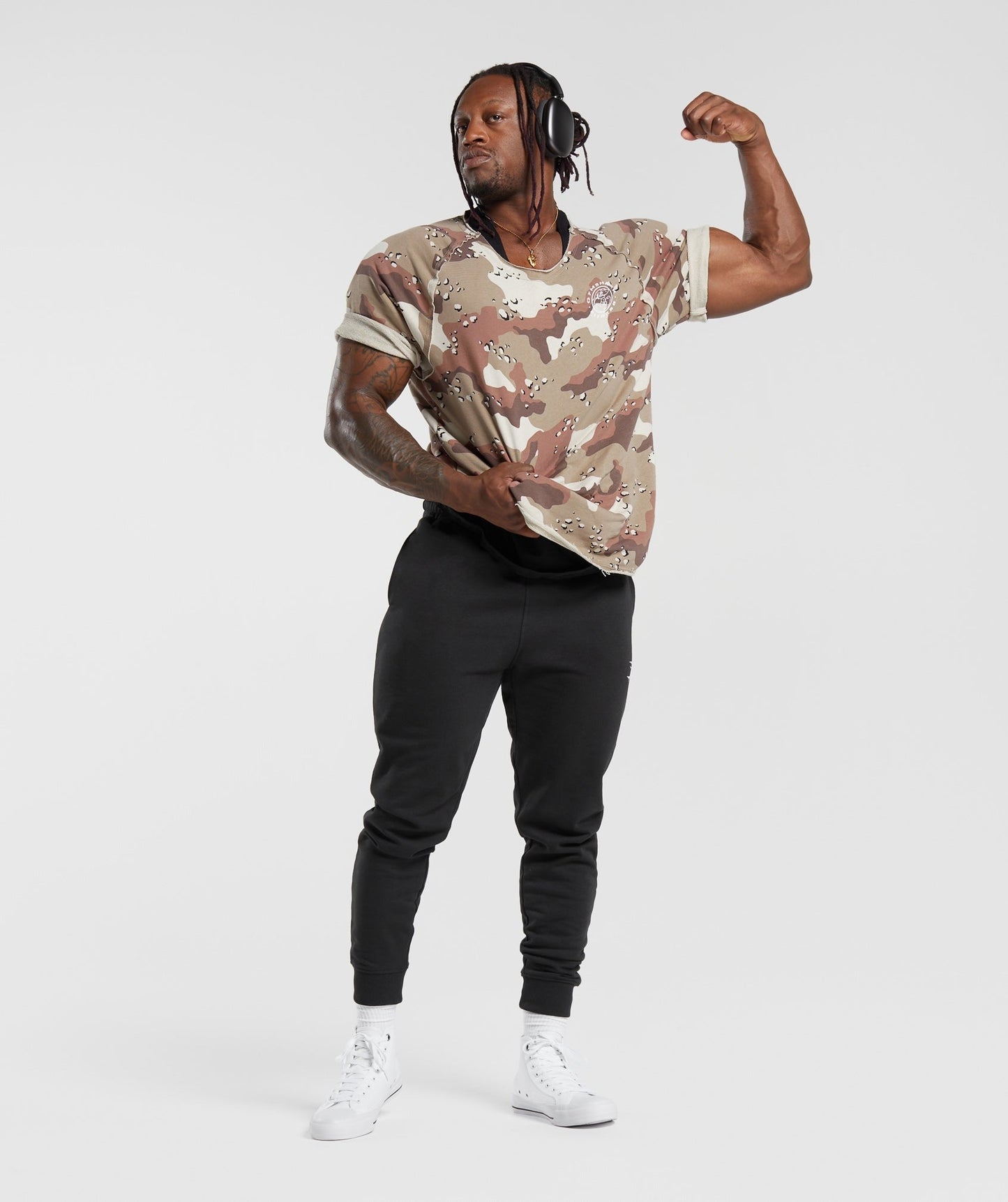Gymshark Legacy Rag Top - Cement Brown