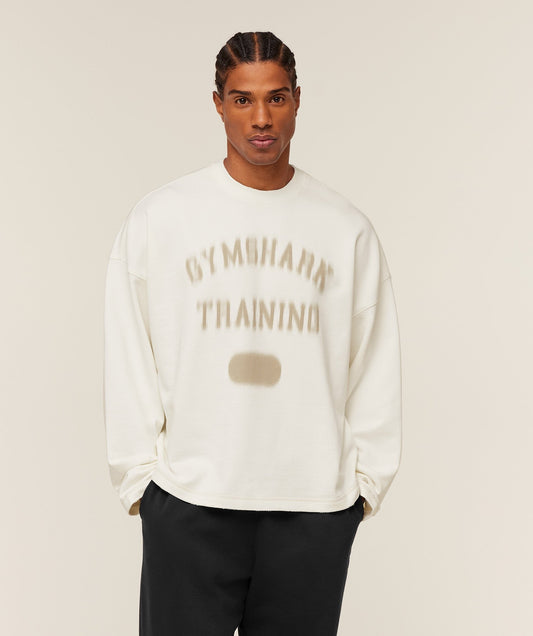 Gymshark Re-Rack Crew Neck Pullover - GS Soft White