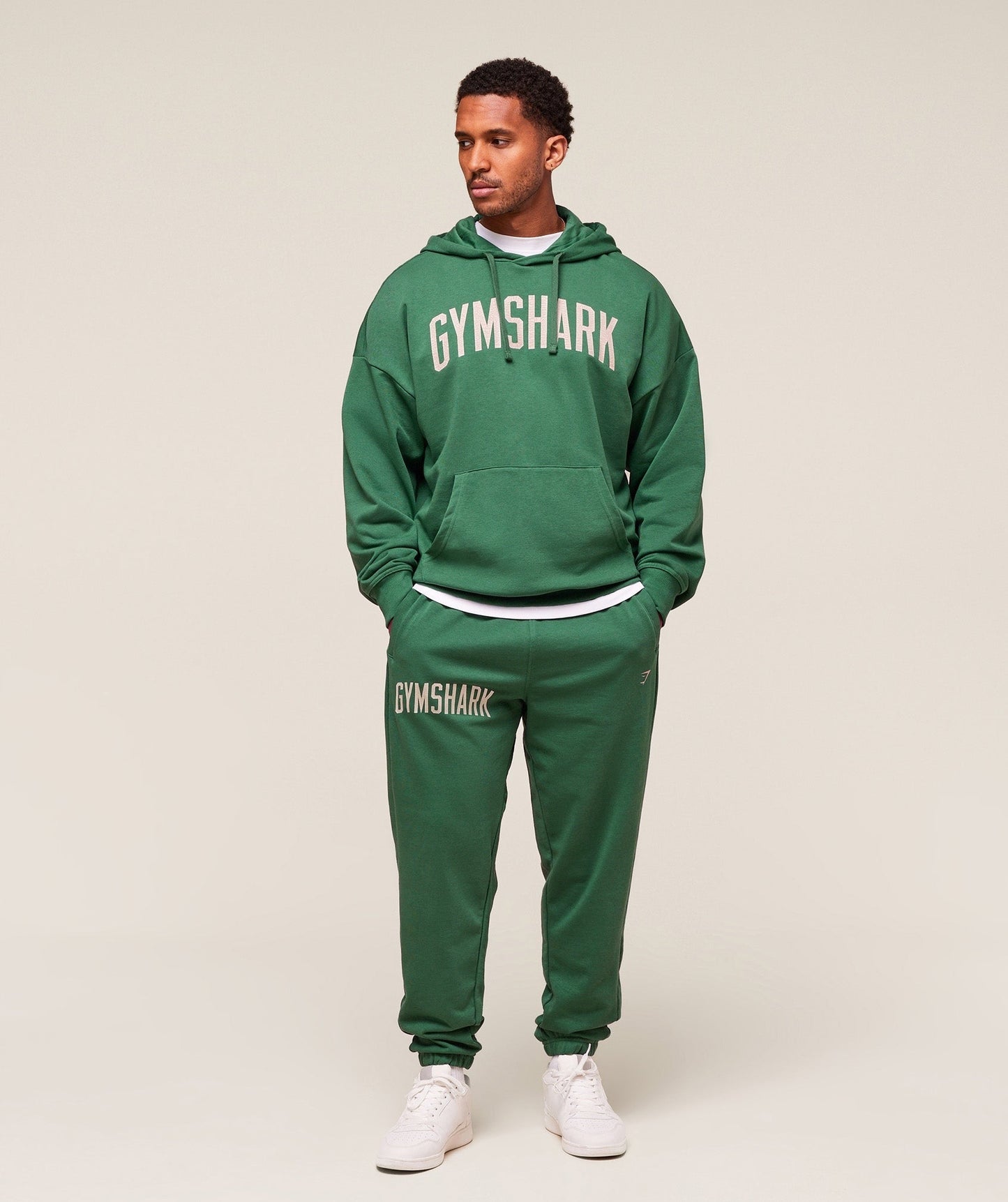 Gymshark Worn Graphic Hoodie - Lift Green