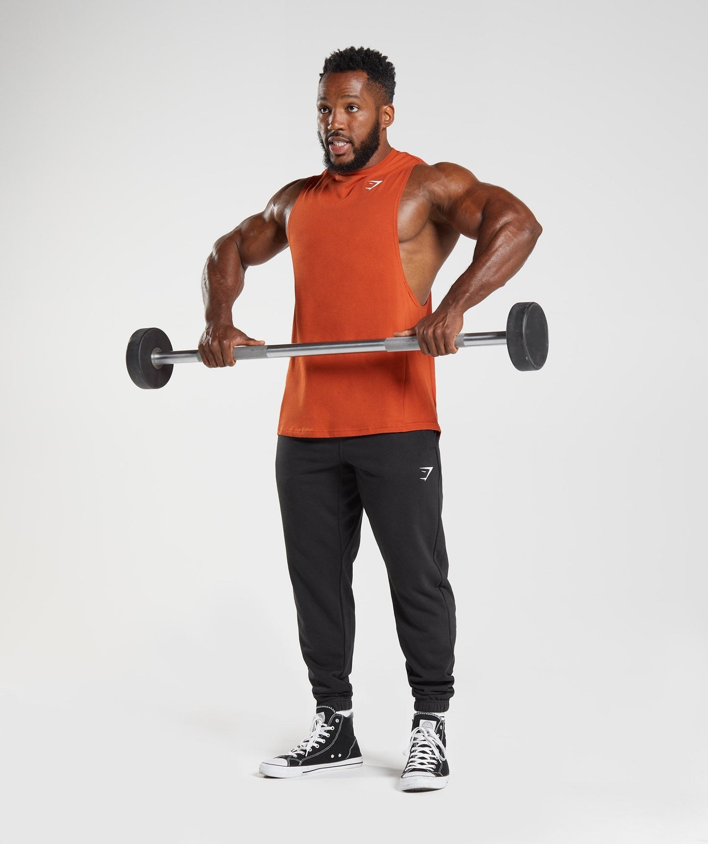 Gymshark React Drop Arm Tank - Cayenne Red